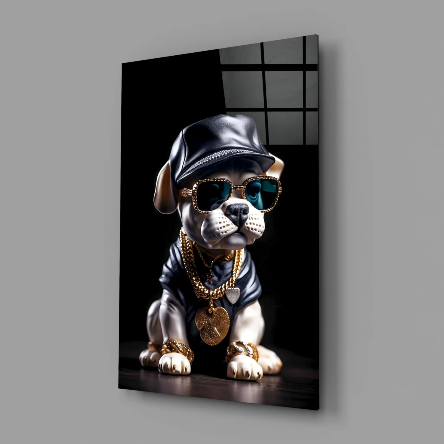 Puppy Vogue Glass Wall Art|| Designer's Collection - Image 3