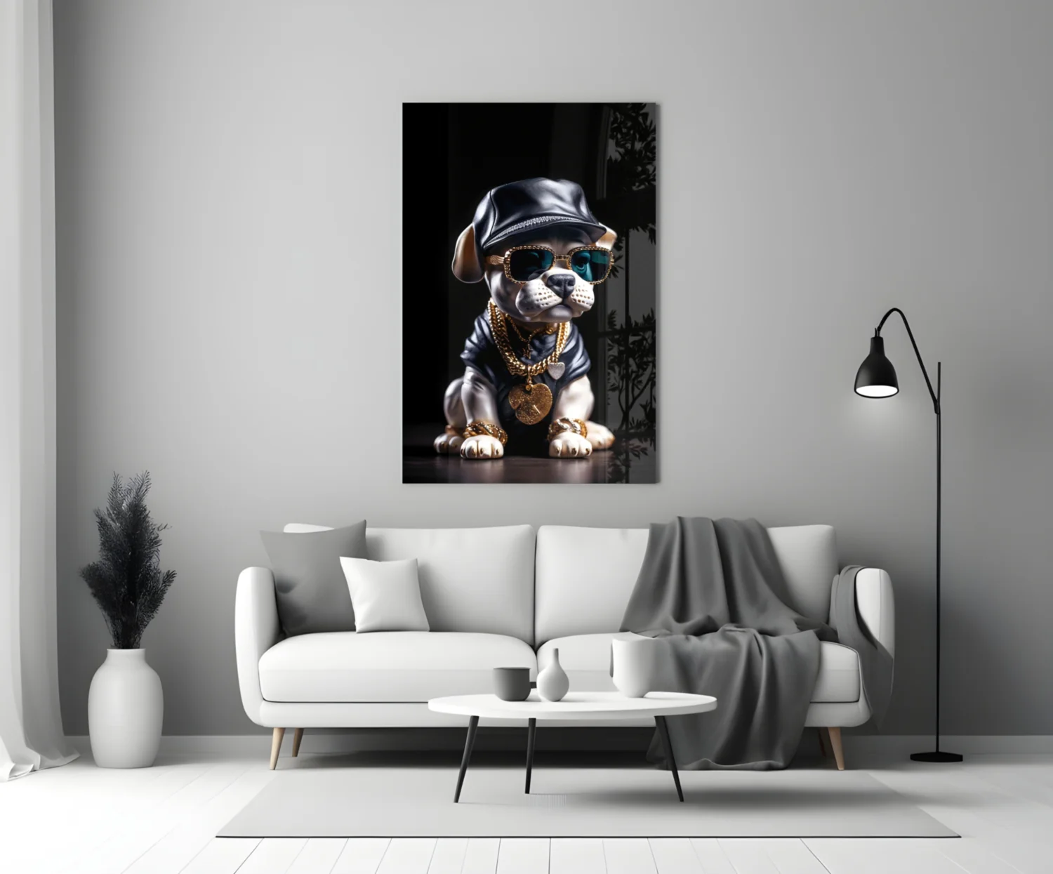 Puppy Vogue Glass Wall Art|| Designer's Collection - Image 4