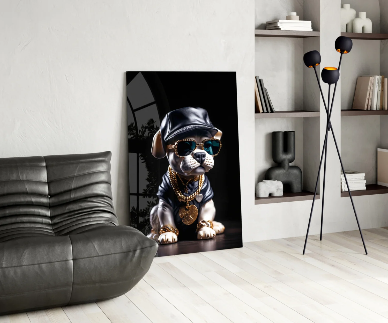 Puppy Vogue Glass Wall Art|| Designer's Collection - Image 6