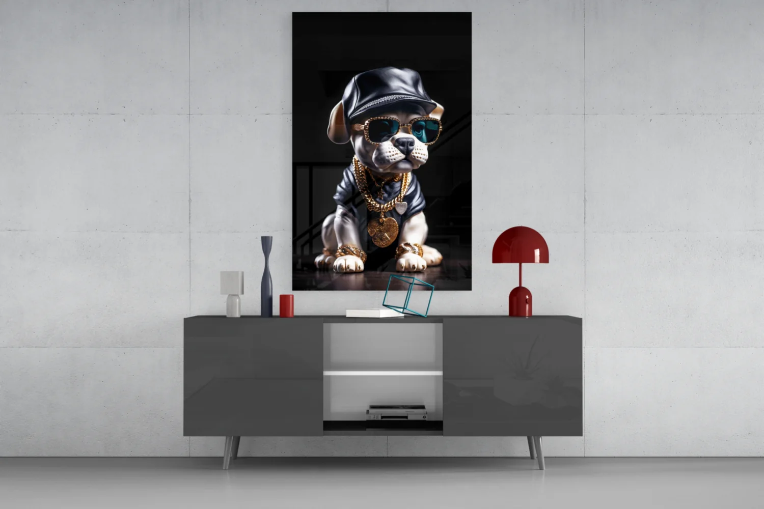 Puppy Vogue Glass Wall Art|| Designer's Collection - Image 9