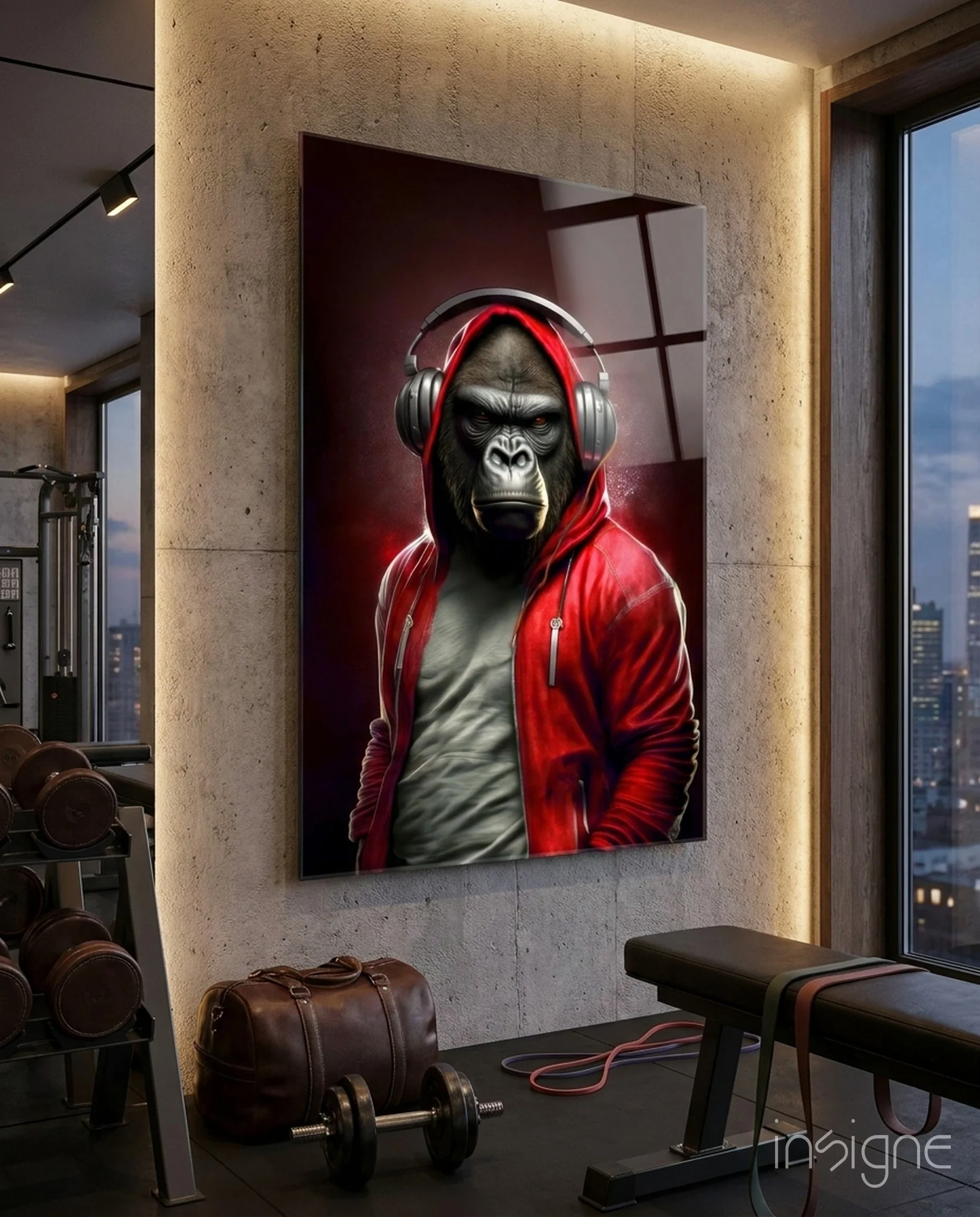 Animal Vogue Glass Wall Art|| Designer's Collection
