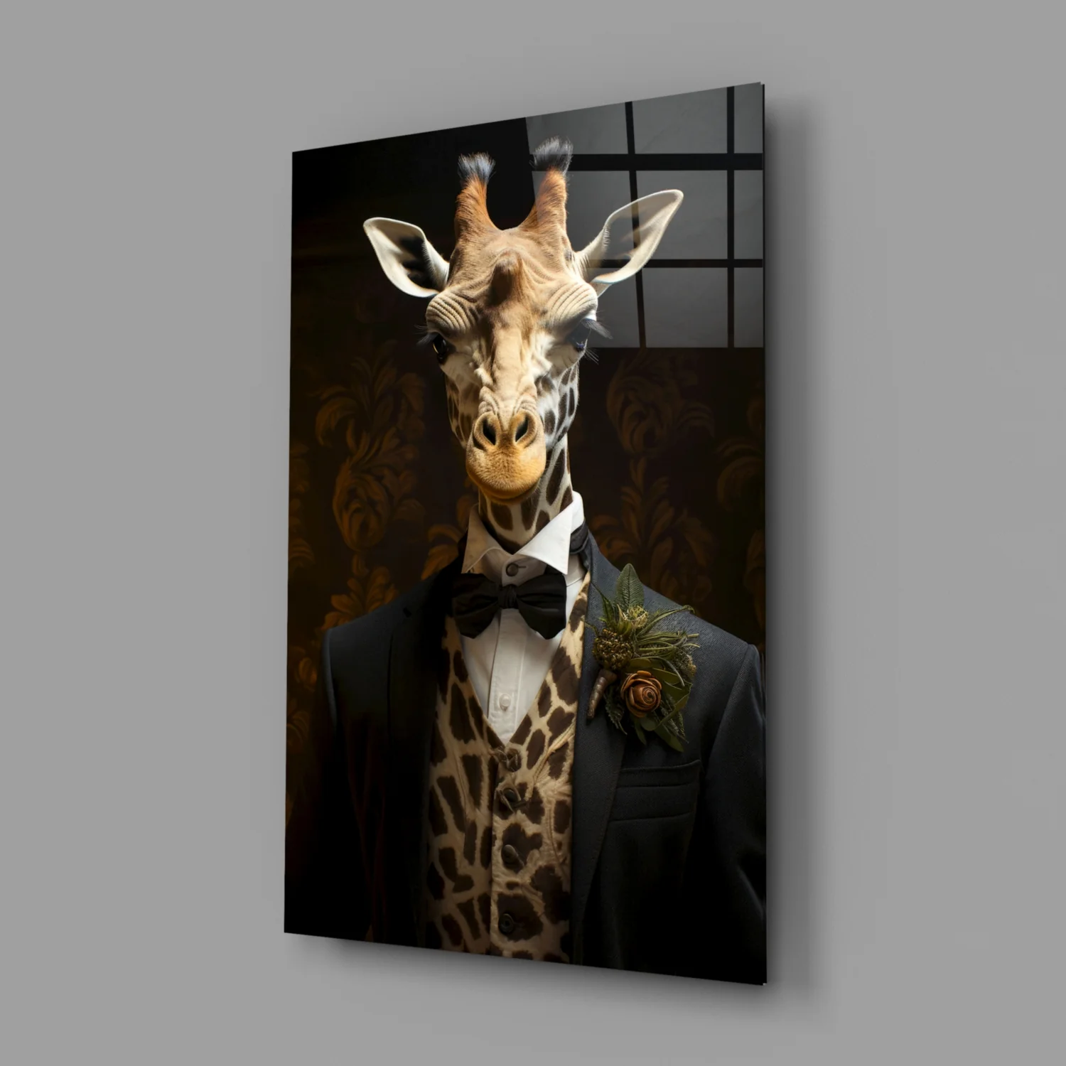 Gentleman Glass Wall Art|| Designer's Collection - Image 3