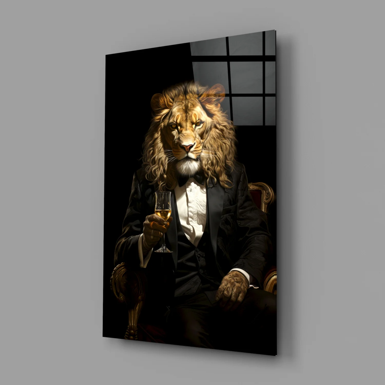 Gentleman Glass Wall Art|| Designer's Collection - Image 3
