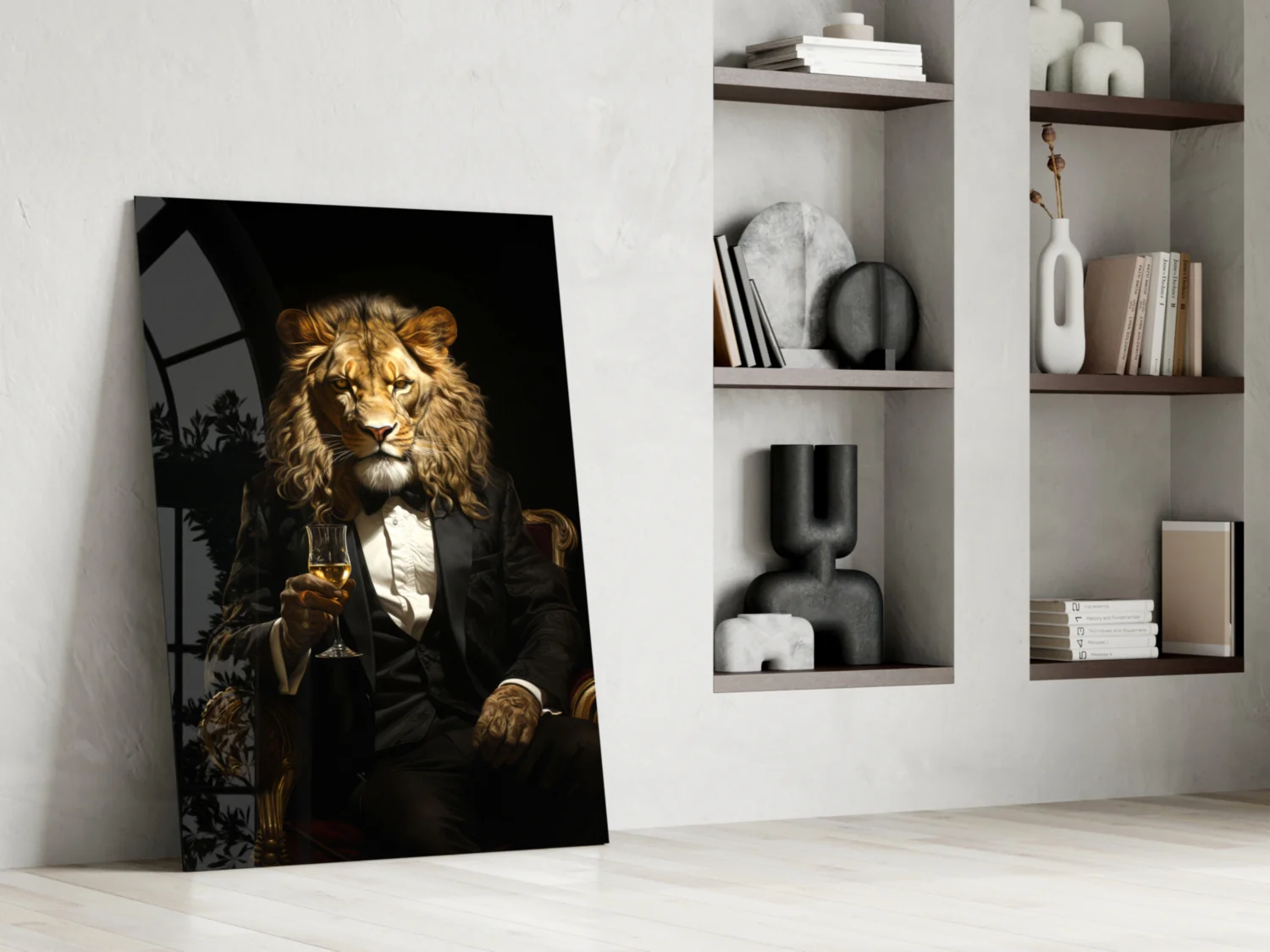 Gentleman Glass Wall Art|| Designer's Collection - Image 7