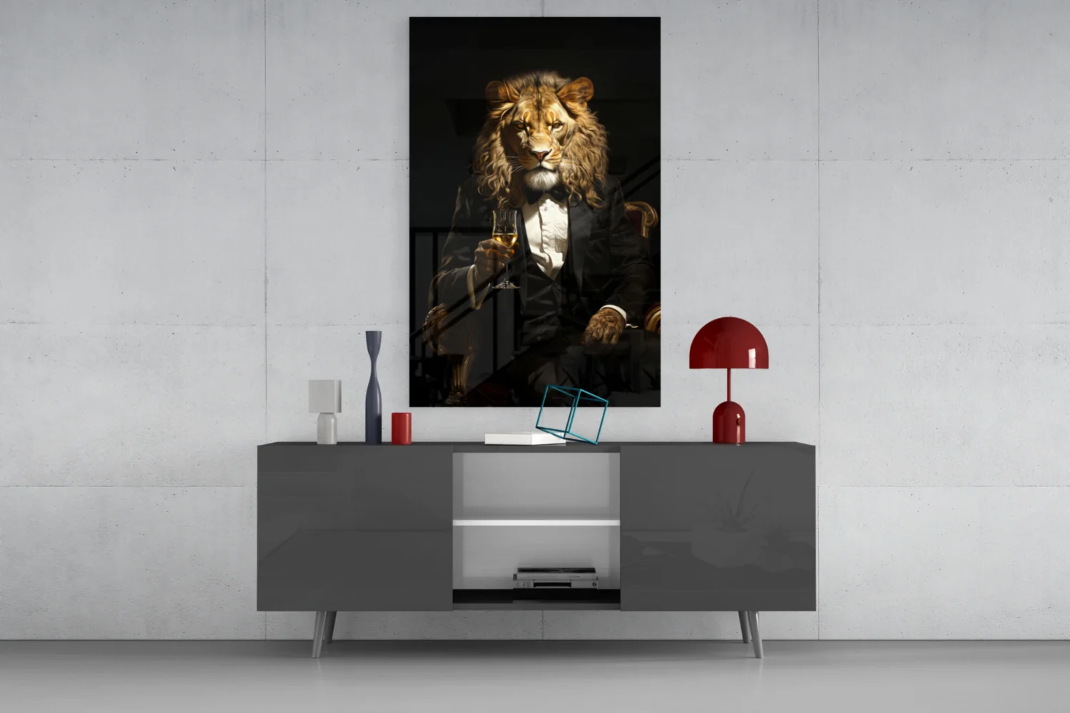 Gentleman Glass Wall Art|| Designer's Collection - Image 9