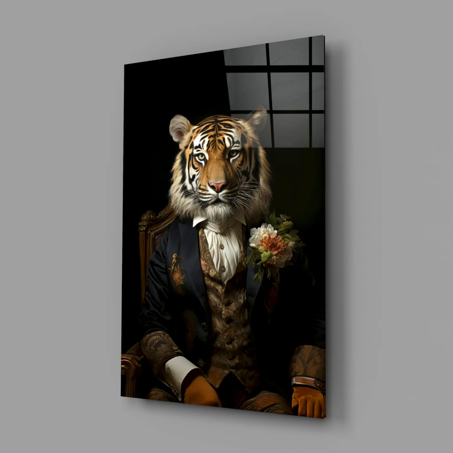 Gentleman Glass Wall Art|| Designer's Collection - Image 3
