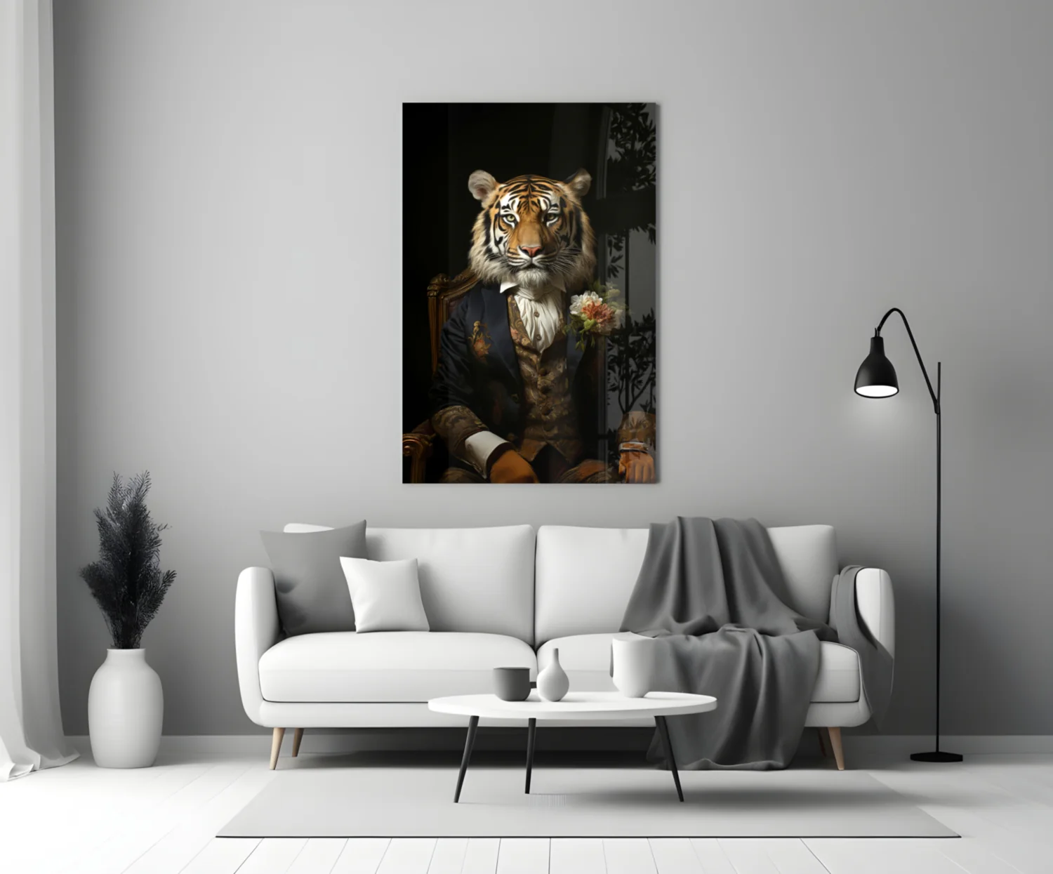Gentleman Glass Wall Art|| Designer's Collection - Image 4