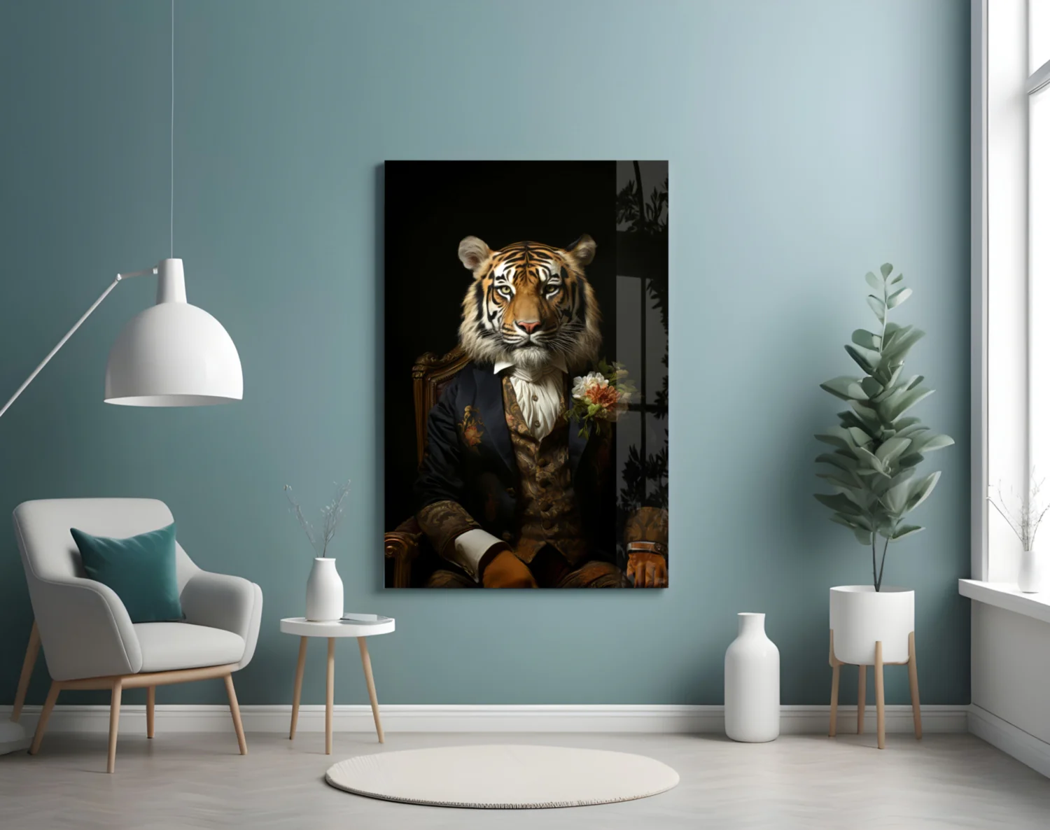 Gentleman Glass Wall Art|| Designer's Collection - Image 5