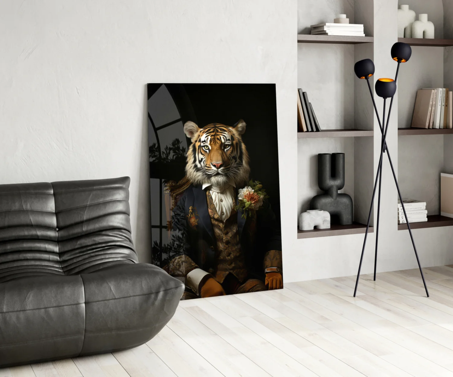Gentleman Glass Wall Art|| Designer's Collection - Image 6