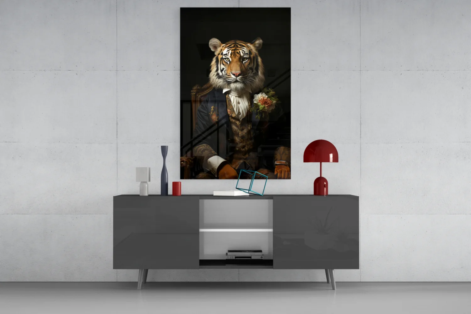 Gentleman Glass Wall Art|| Designer's Collection - Image 9