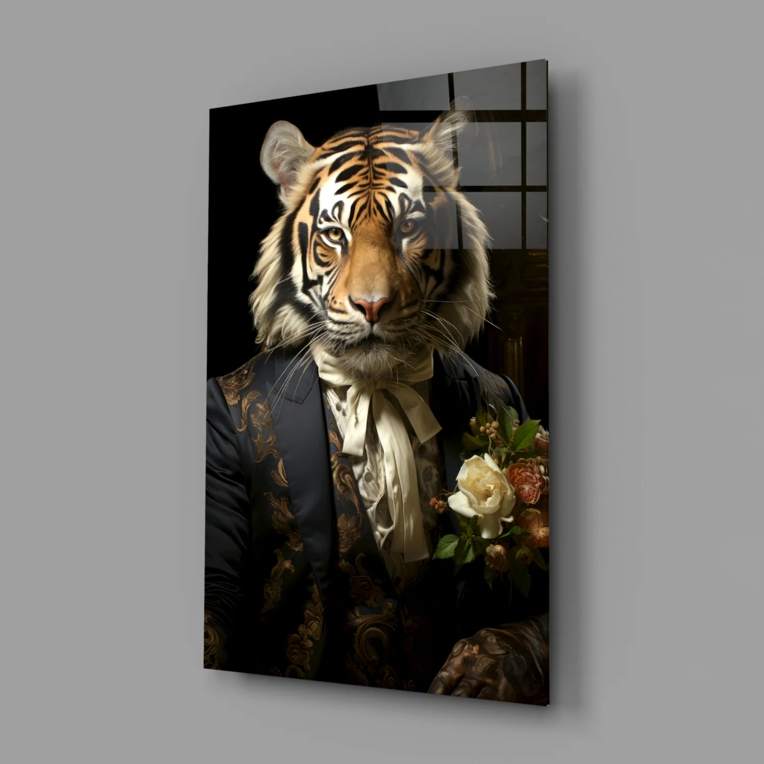 Gentleman Glass Wall Art|| Designer's Collection - Image 3