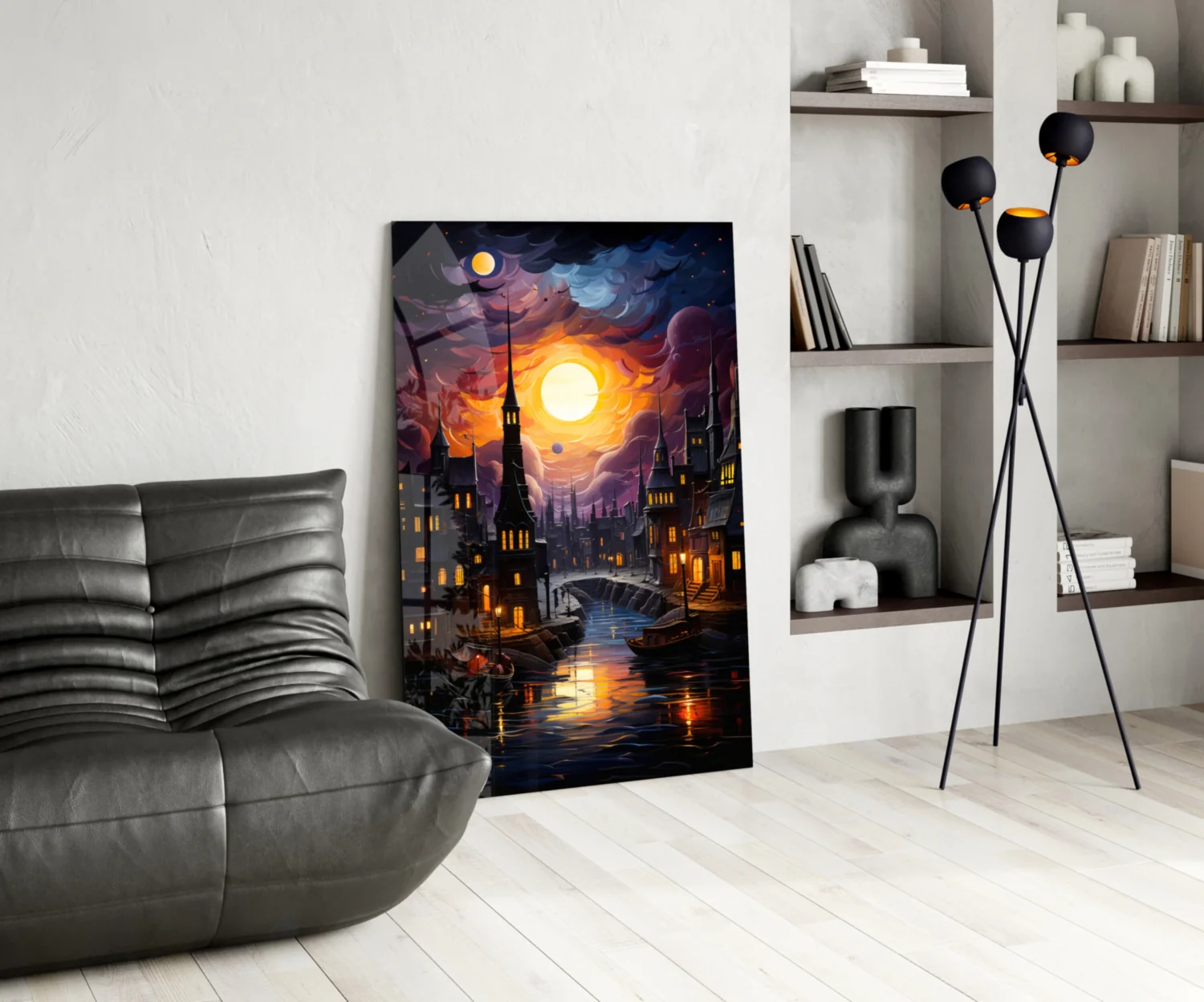 Moonlight Glass Wall Art|| Designer's Collection - Image 6