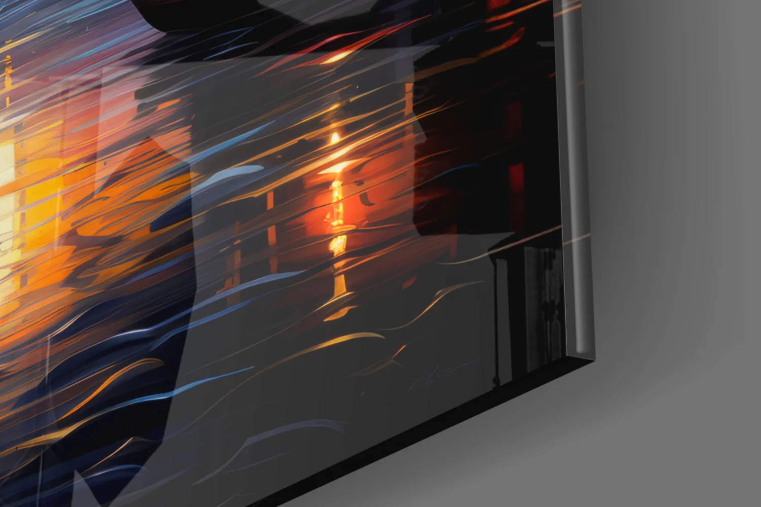 Moonlight Glass Wall Art|| Designer's Collection - Image 8