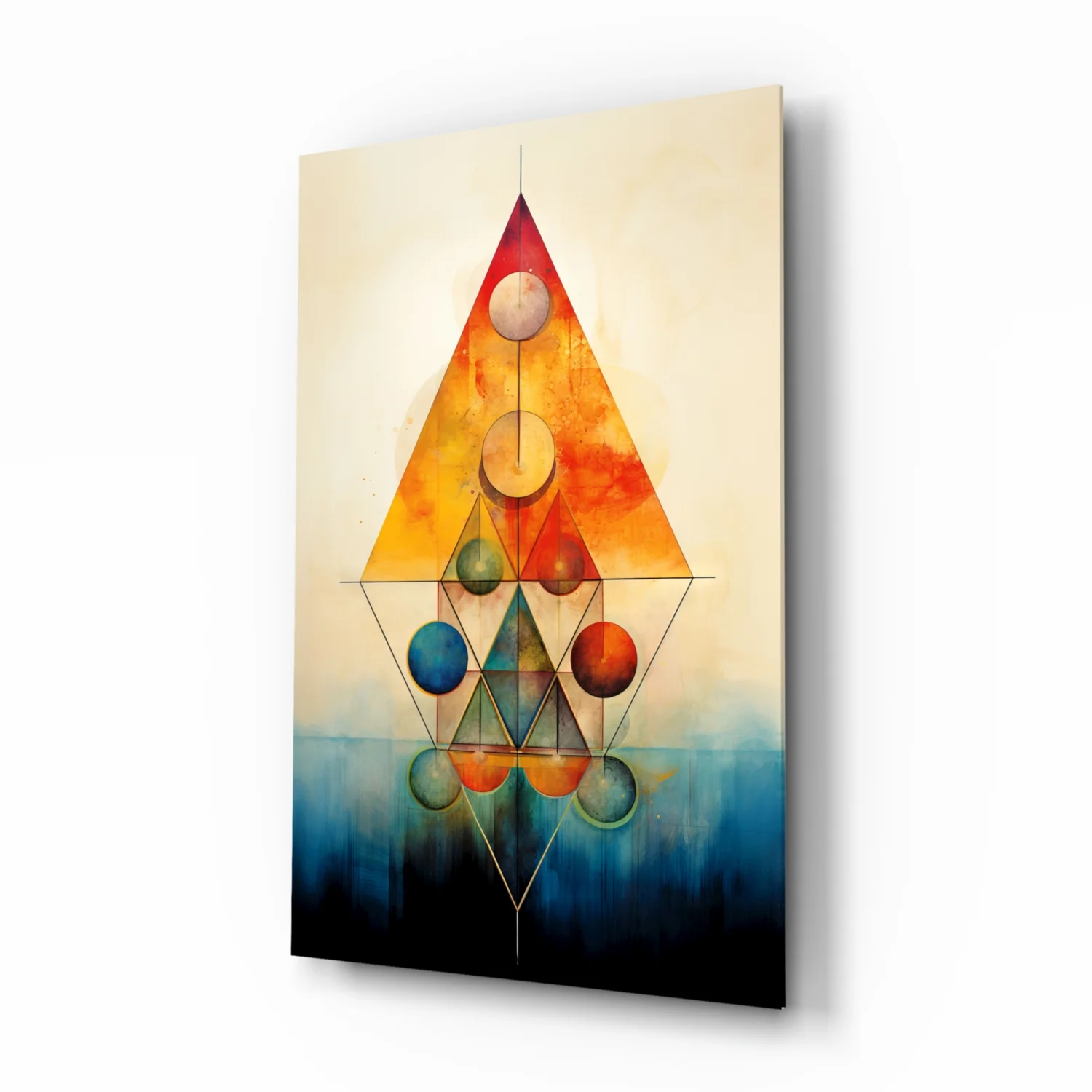 Harmony of Shapes Glass Wall Art|| Designer's Collection - Image 2