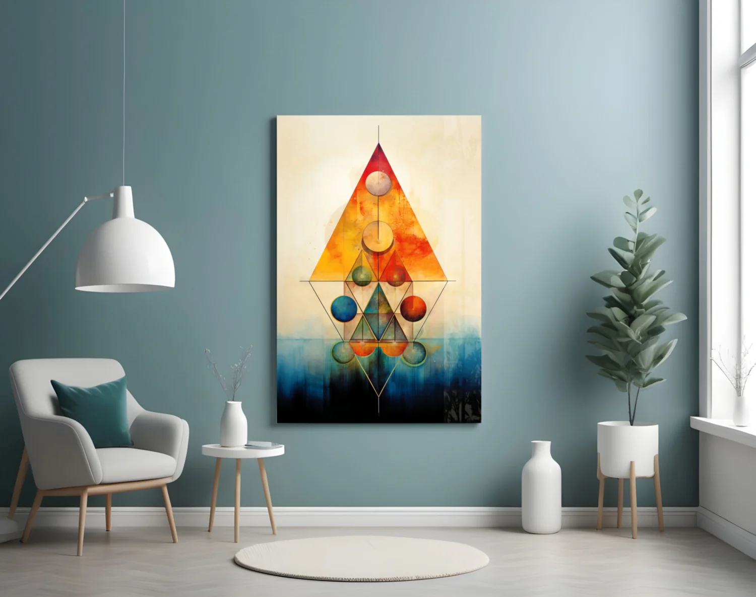 Harmony of Shapes Glass Wall Art|| Designer's Collection - Image 5
