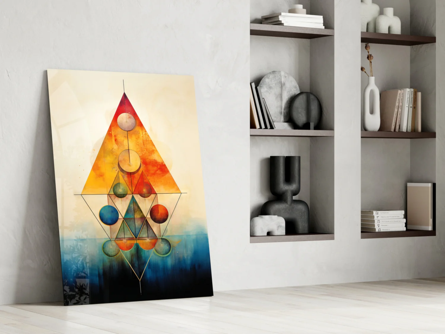 Harmony of Shapes Glass Wall Art|| Designer's Collection - Image 7