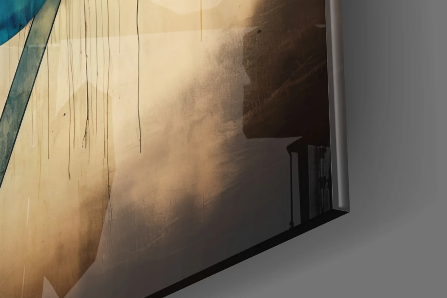 Triangels Glass Wall Art|| Designer's Collection - Image 8