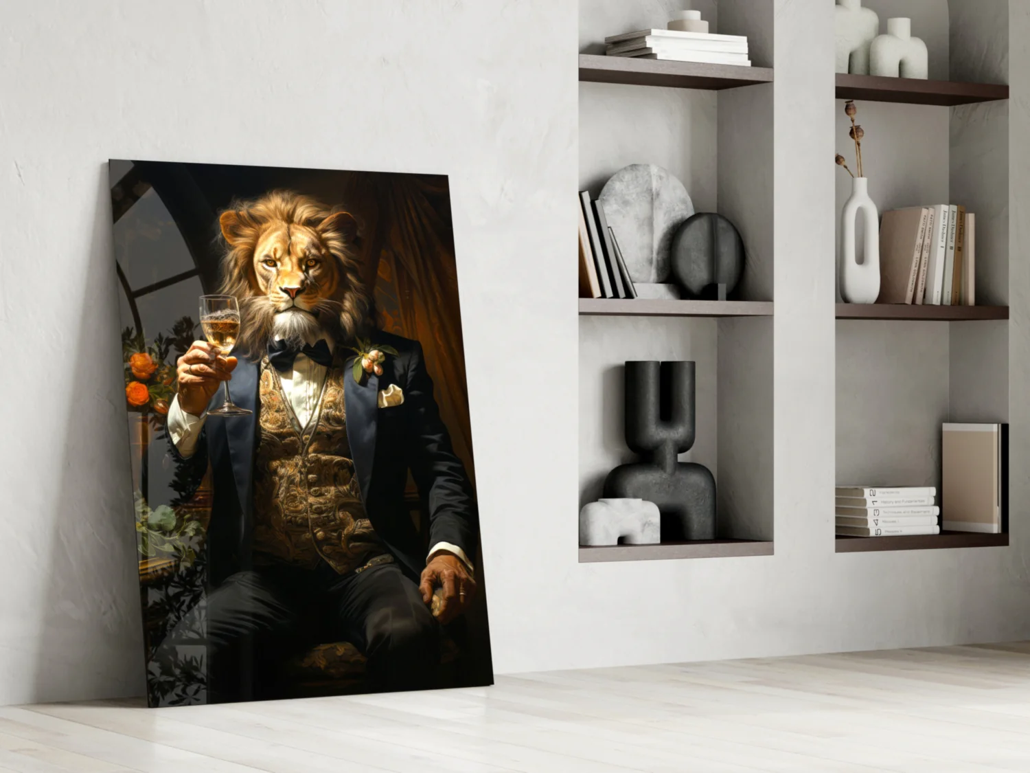 Gentleman Glass Wall Art|| Designer's Collection - Image 7