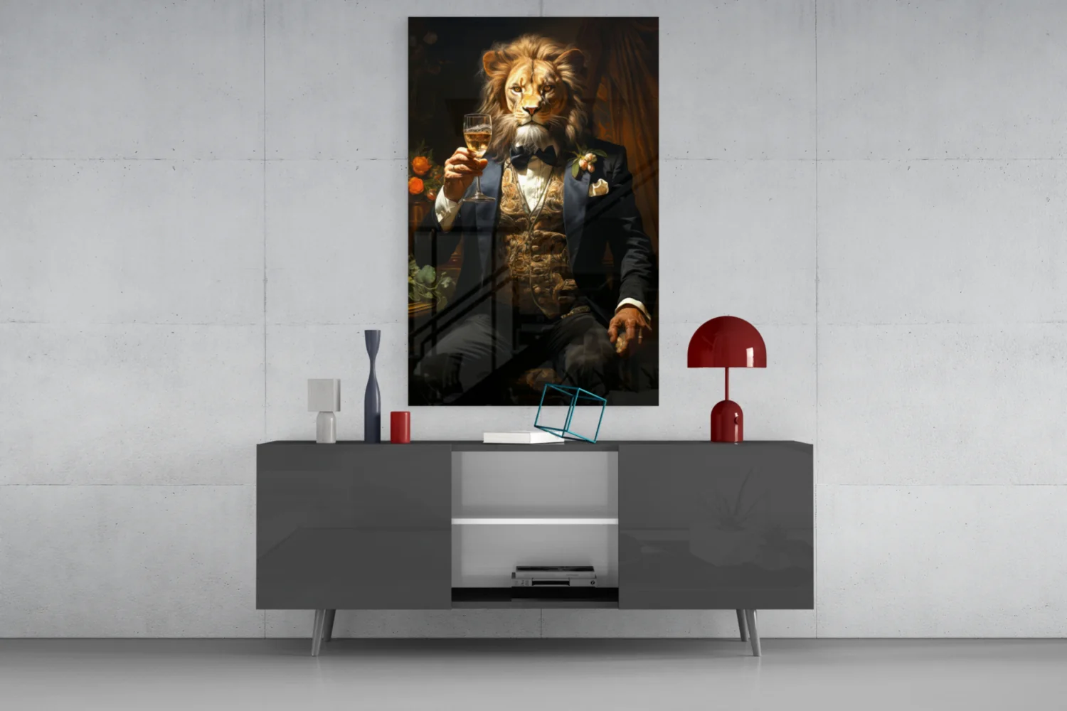 Gentleman Glass Wall Art|| Designer's Collection - Image 9