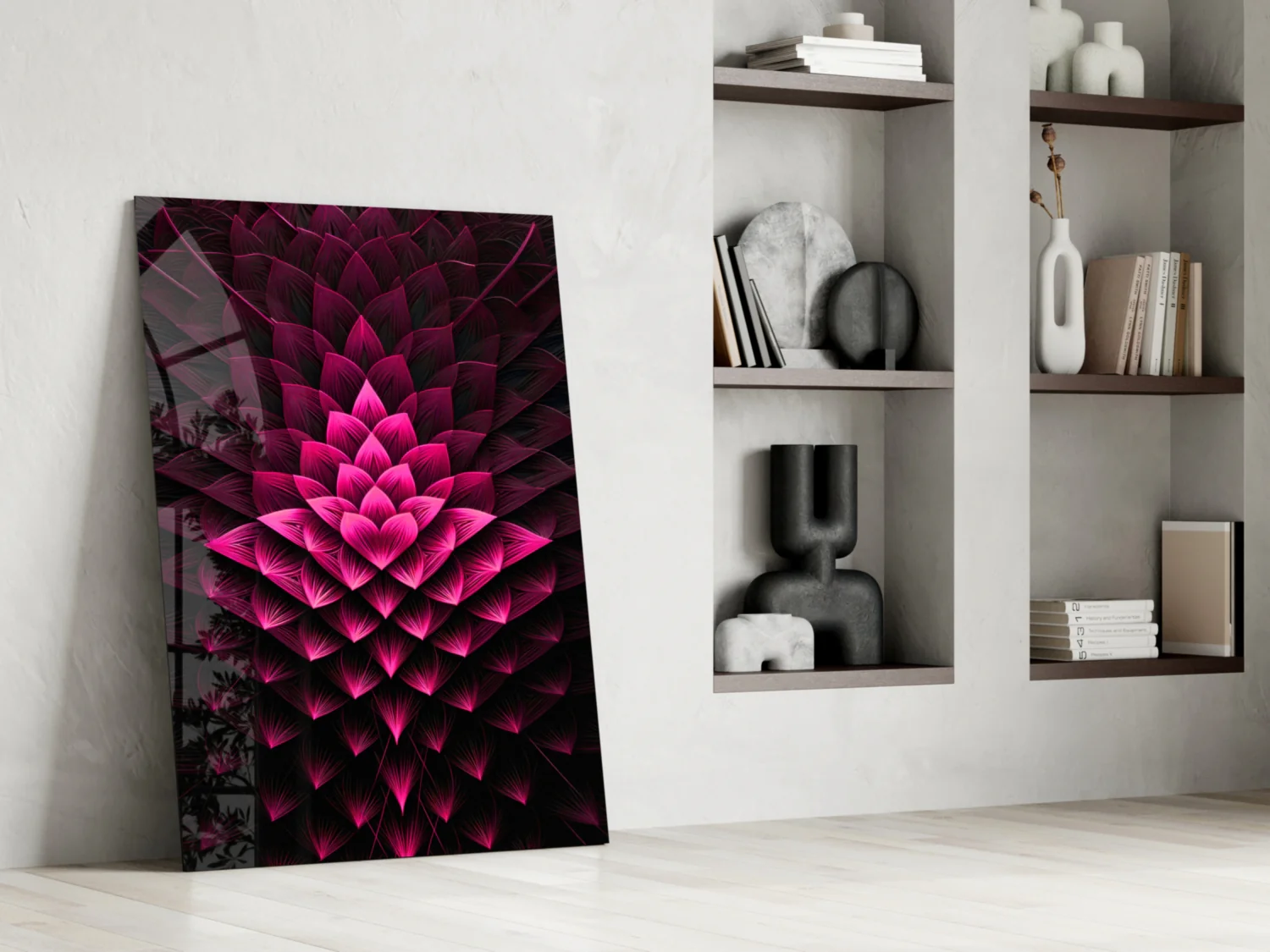 Flower of Luck Glass Wall Art|| Designer's Collection - Image 7