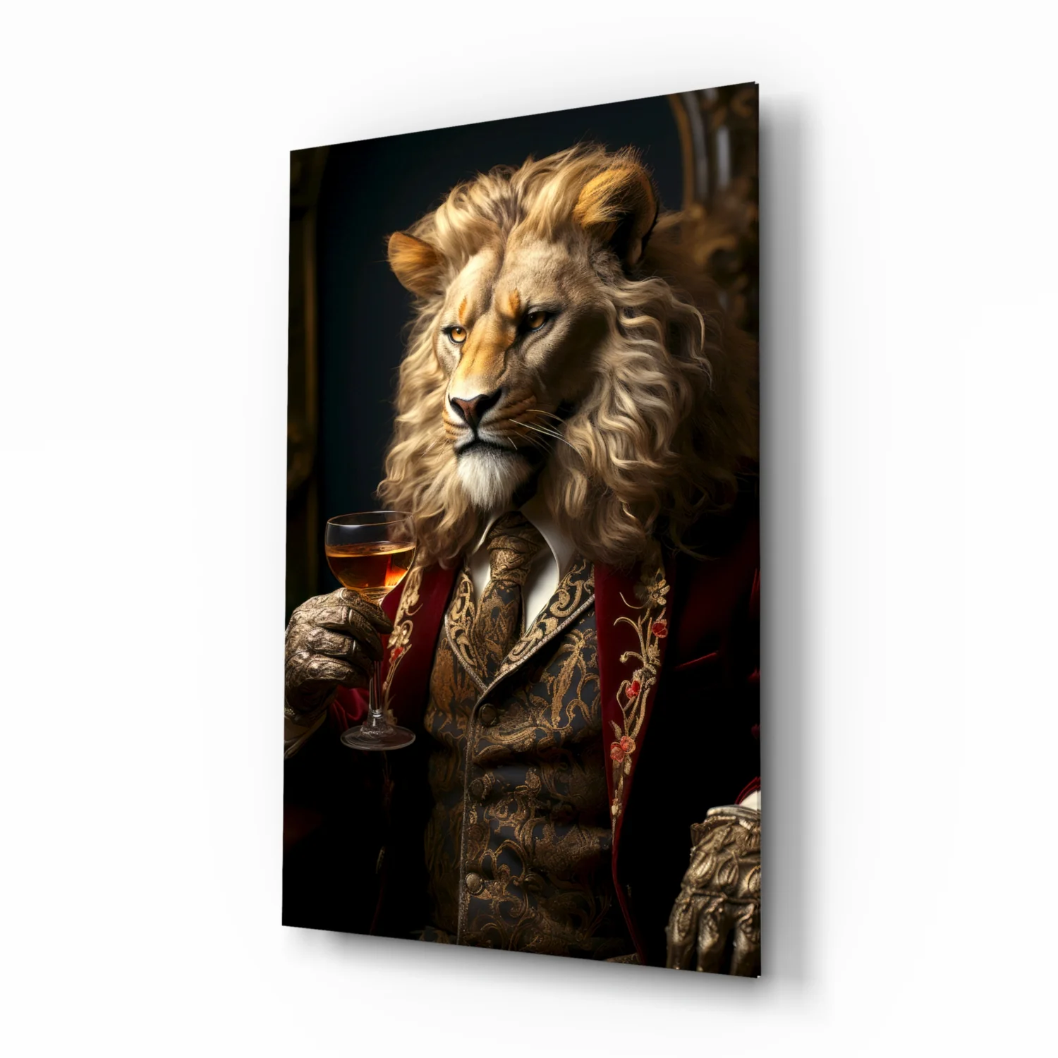 Gentleman Glass Wall Art|| Designer's Collection - Image 2