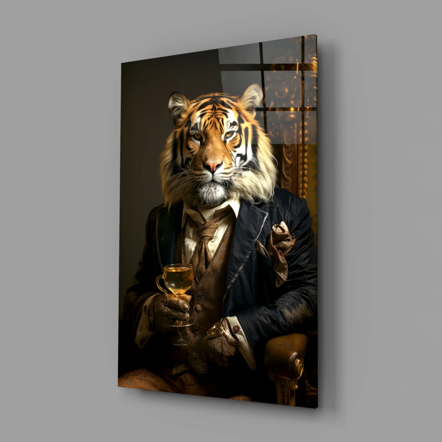 Gentleman Glass Wall Art|| Designer's Collection - Image 3