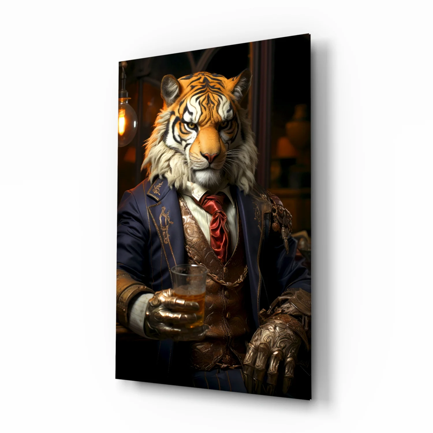 Duke Lion Glass Wall Art|| Designer's Collection - Image 2