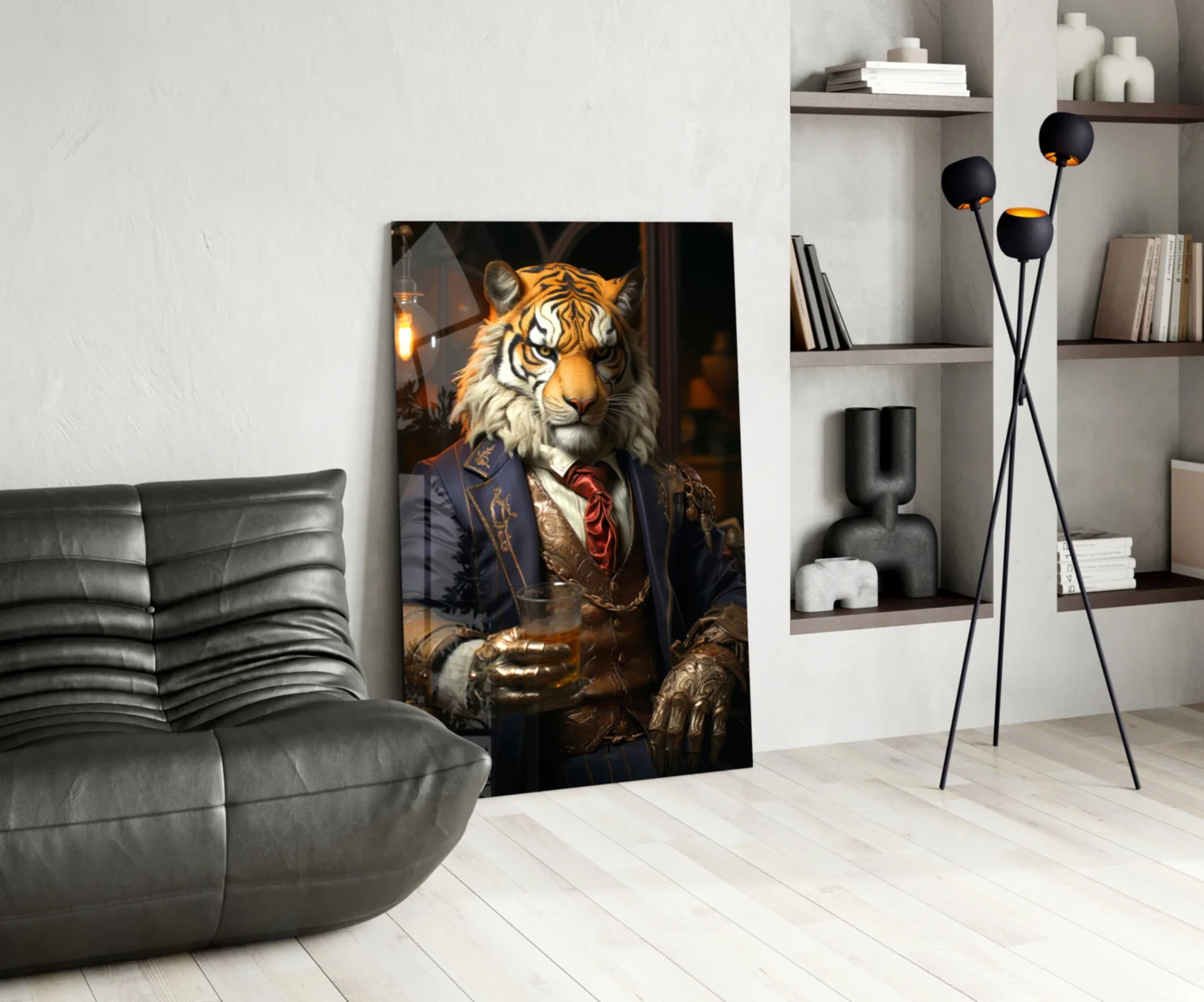 Duke Lion Glass Wall Art|| Designer's Collection - Image 6