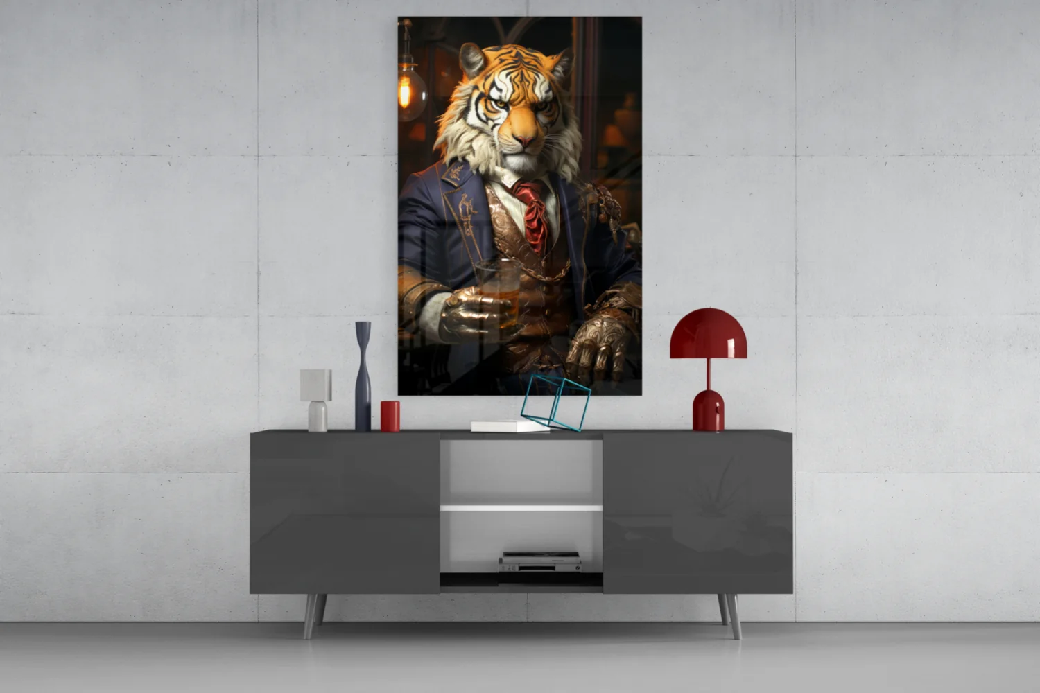 Duke Lion Glass Wall Art|| Designer's Collection - Image 9