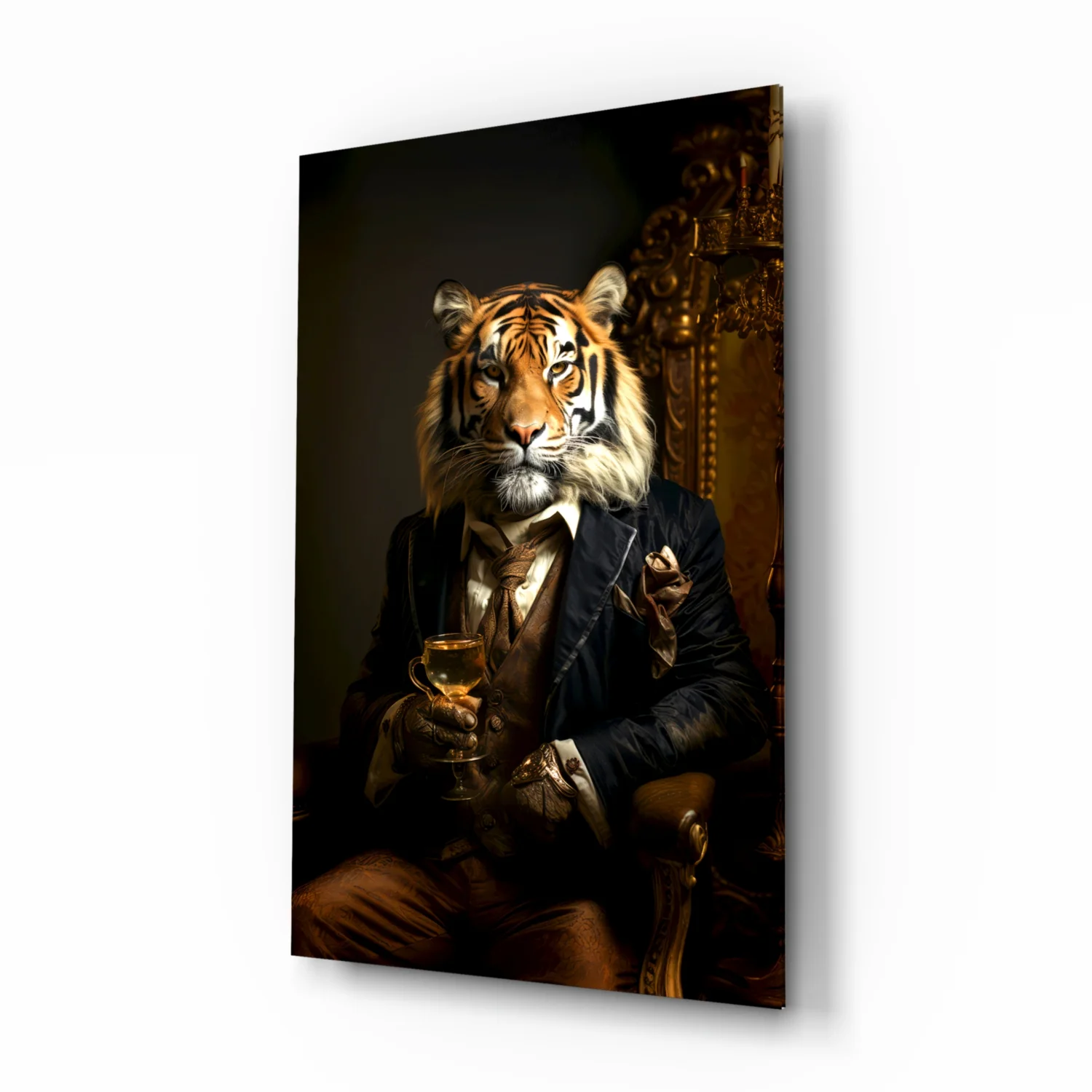 Gentleman Glass Wall Art|| Designer's Collection - Image 2