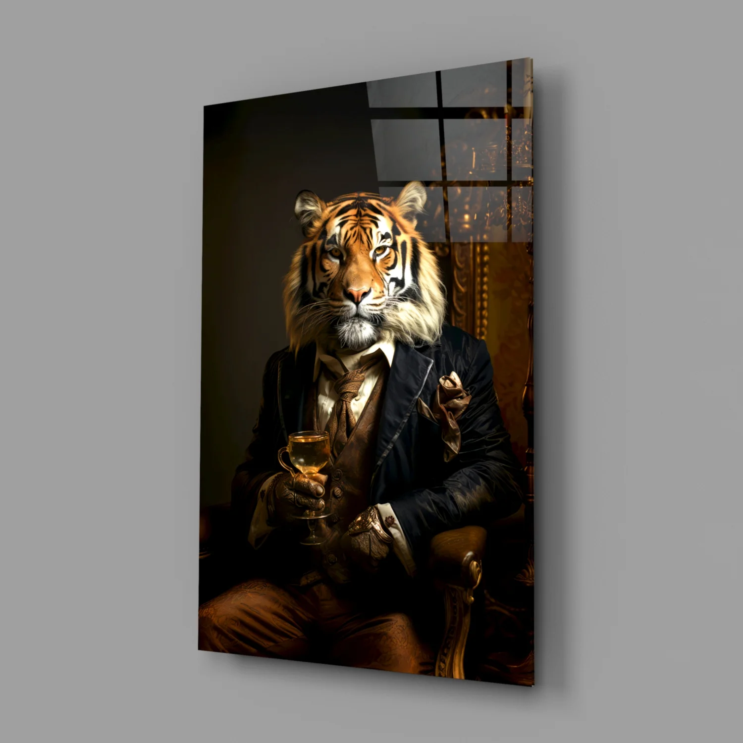 Gentleman Glass Wall Art|| Designer's Collection - Image 3