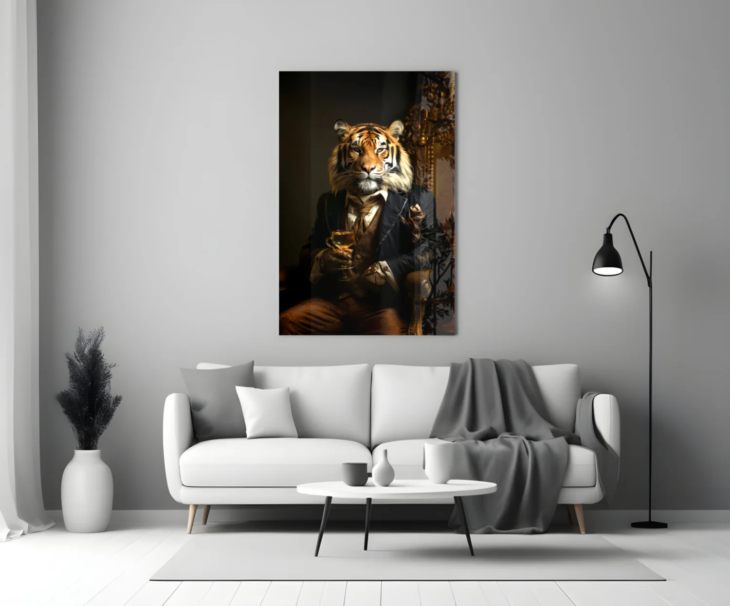 Gentleman Glass Wall Art|| Designer's Collection - Image 4