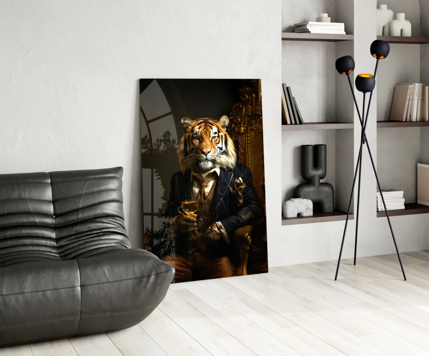 Gentleman Glass Wall Art|| Designer's Collection - Image 6