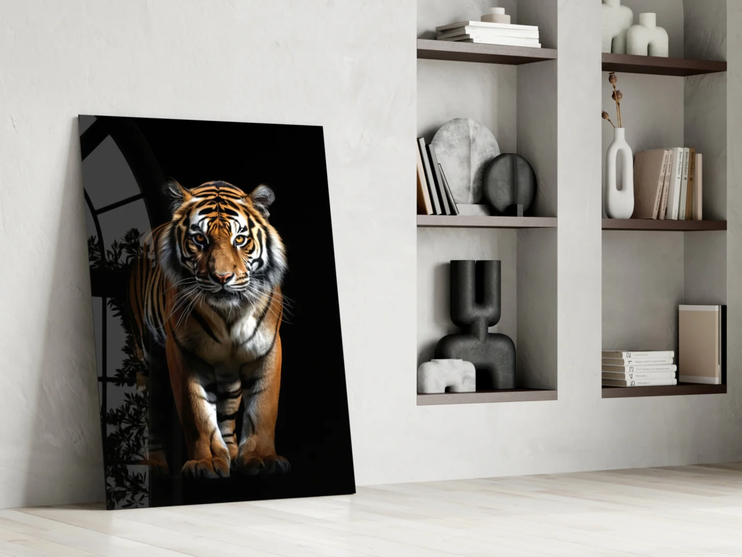 Tiger in the Dog Glass Wall Art|| Designer's Collection - Image 7
