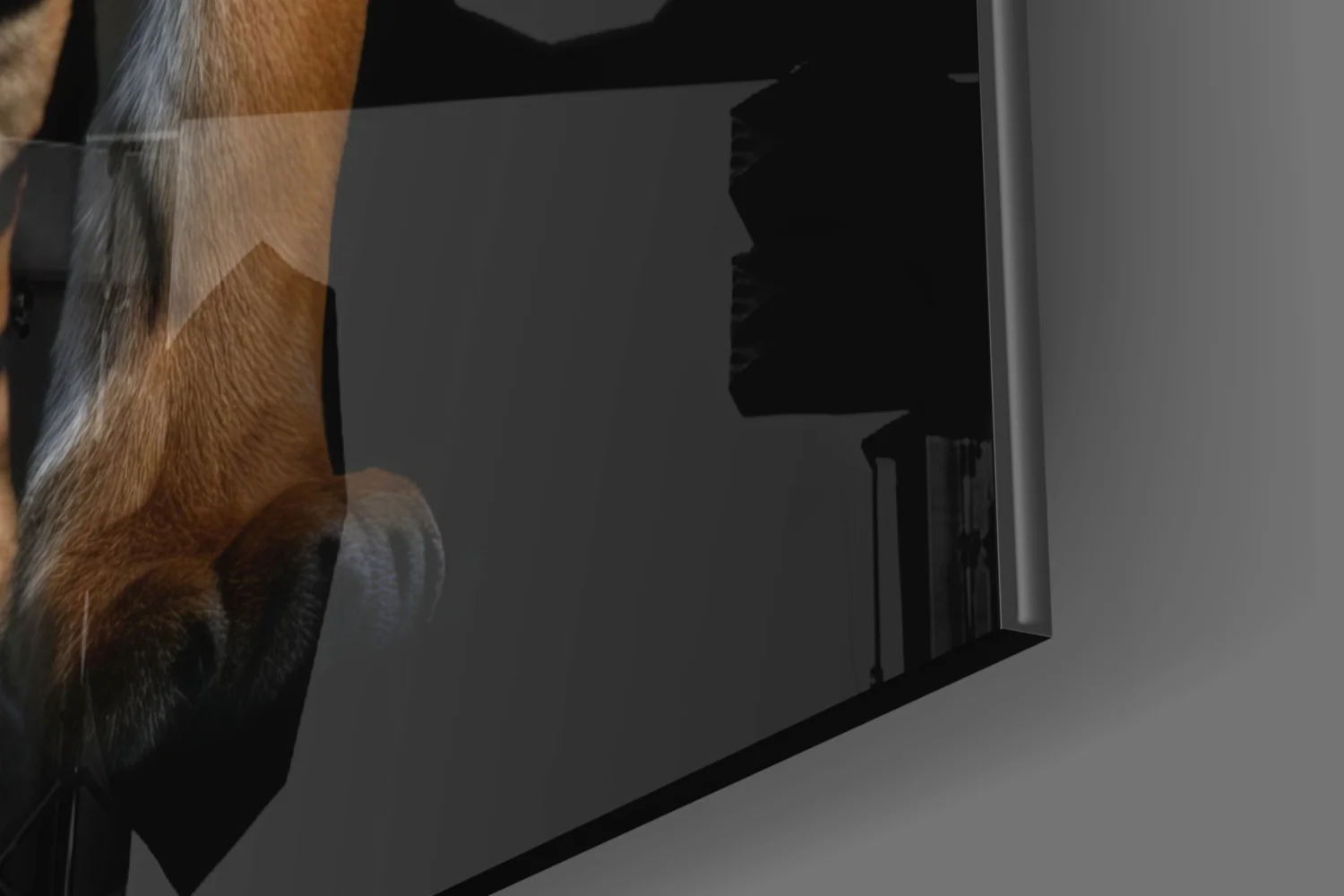 Tiger in the Dog Glass Wall Art|| Designer's Collection - Image 8