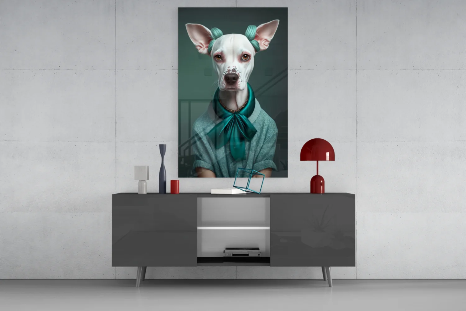 Dog Vogue Glass Wall Art|| Designer's Collection - Image 9