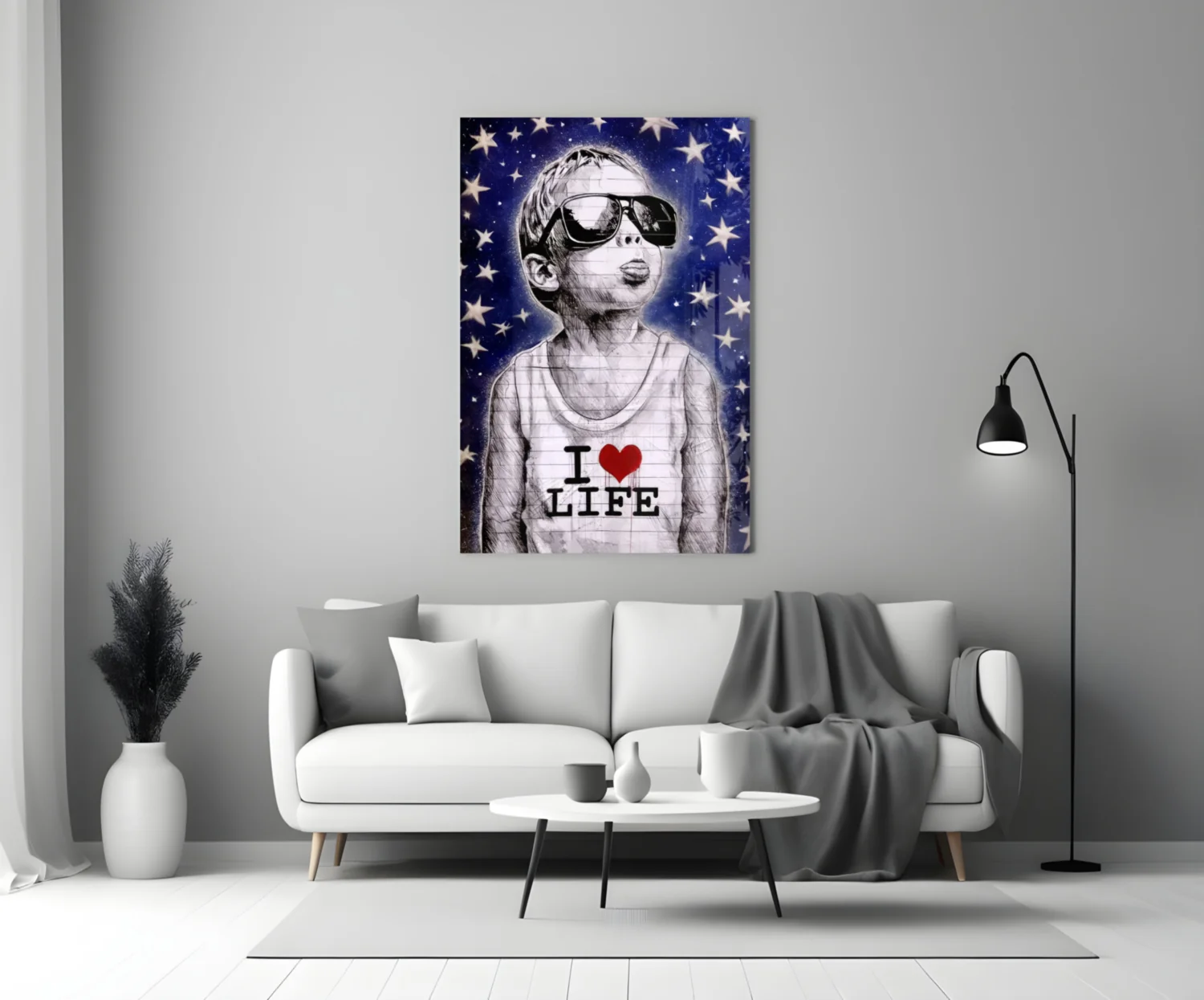 I Love Life Glass Wall Art || Designer Collection - Image 4