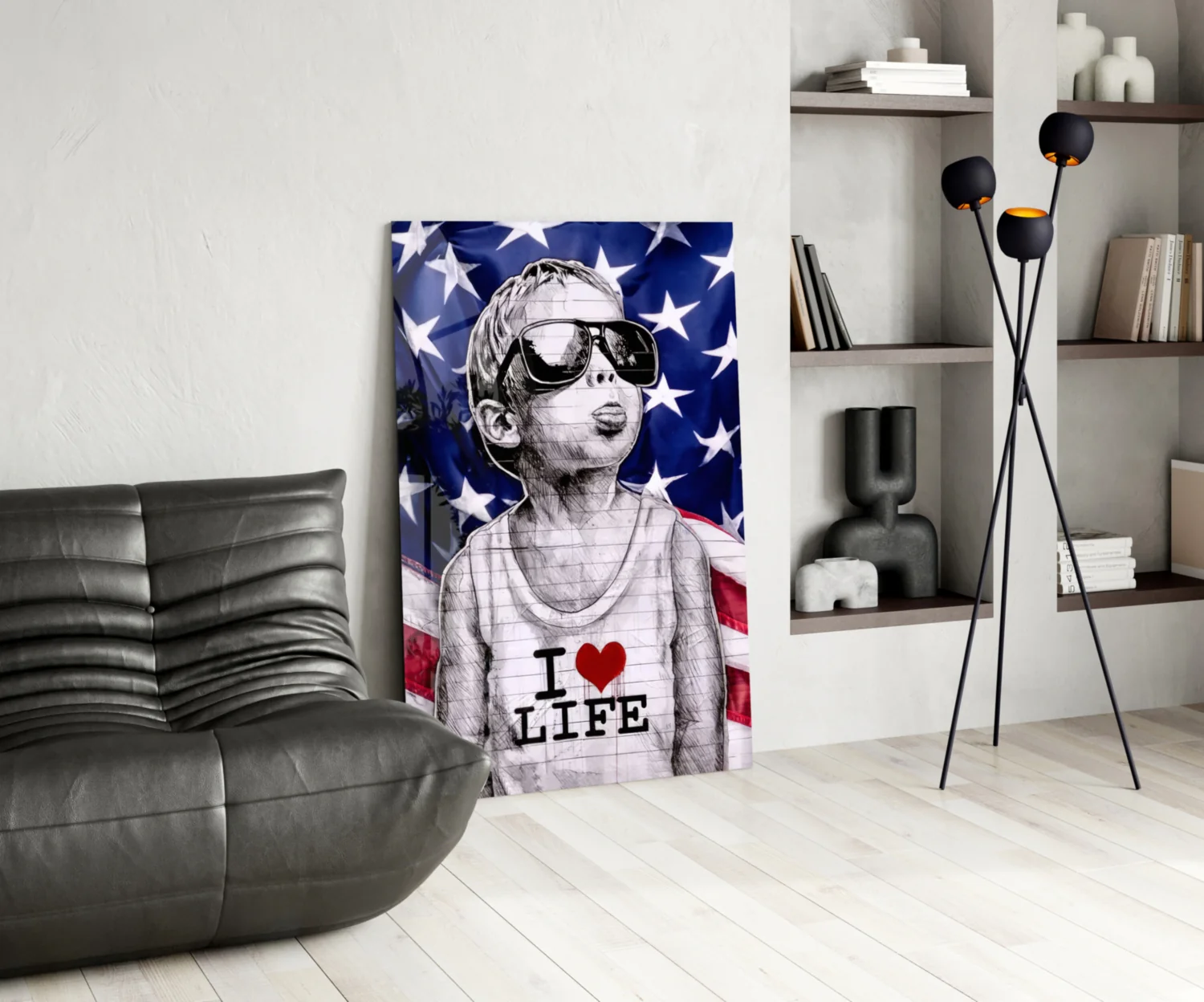 I Love Life Glass Wall Art || Designer Collection - Image 6
