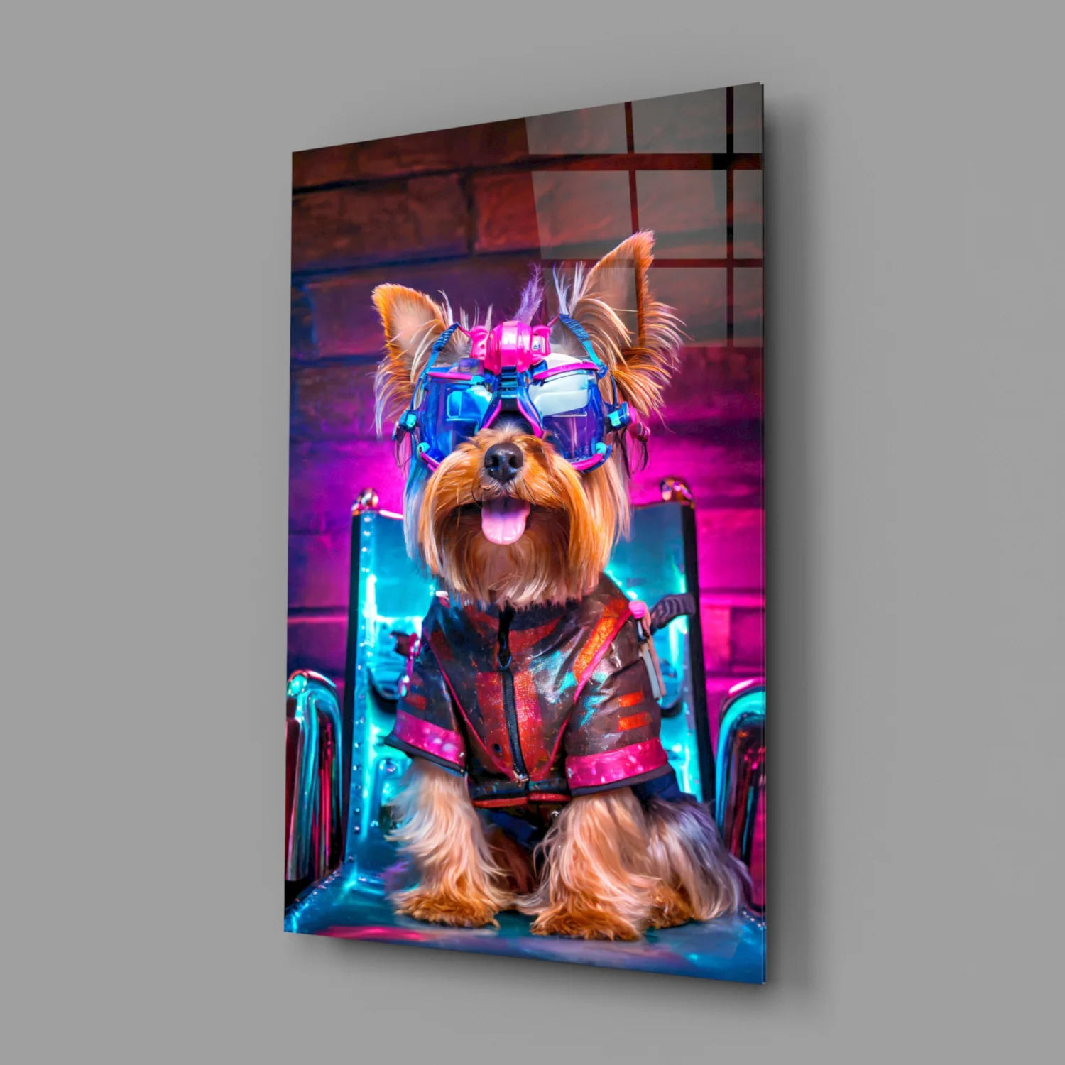 Hip Dog Glass Wall Art || Designer Collection - Image 3