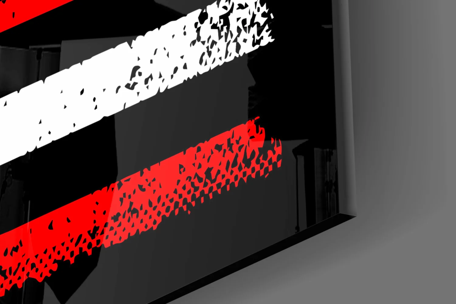 USA-Canada Flag Glass Wall Art || Designer Collection - Image 8