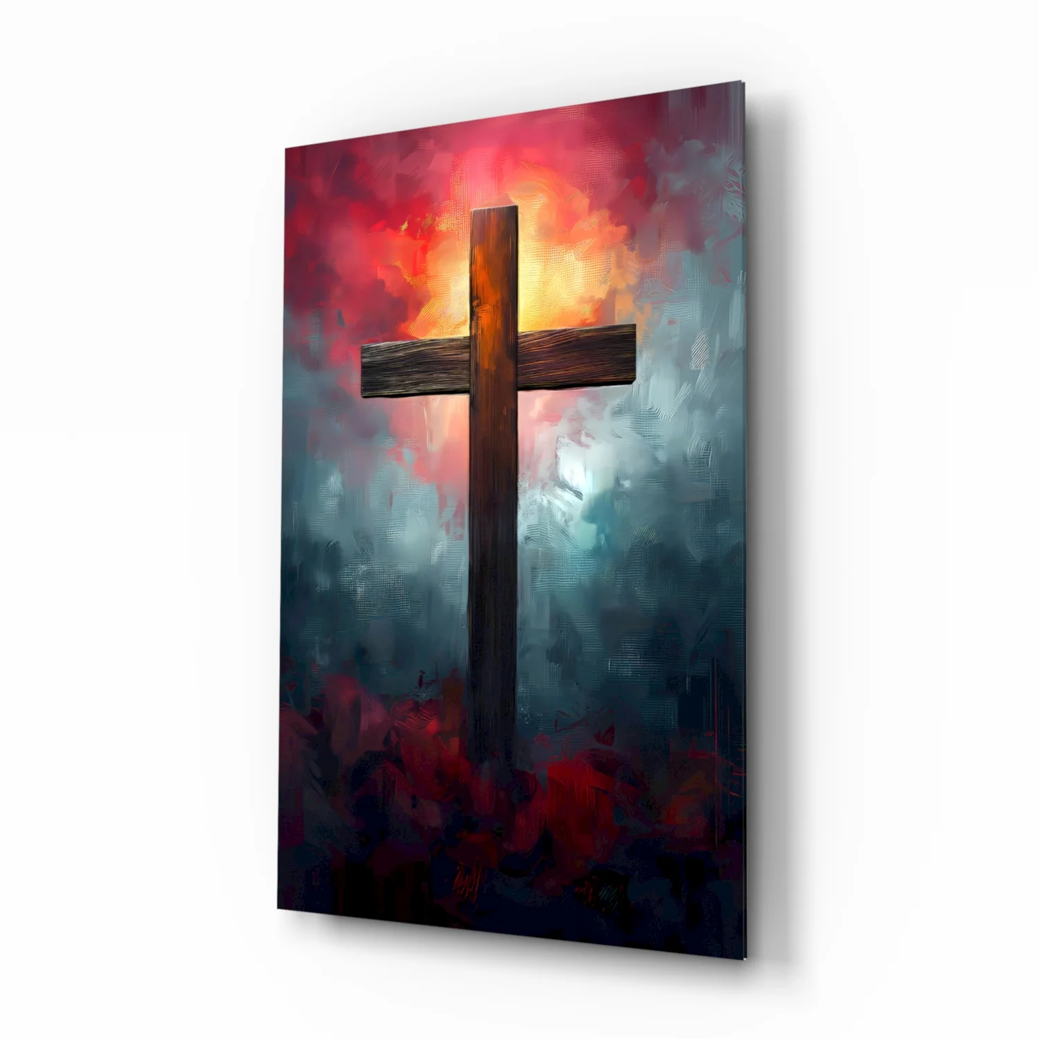 Cross Glass Wall Art || Designer Collection - Image 2