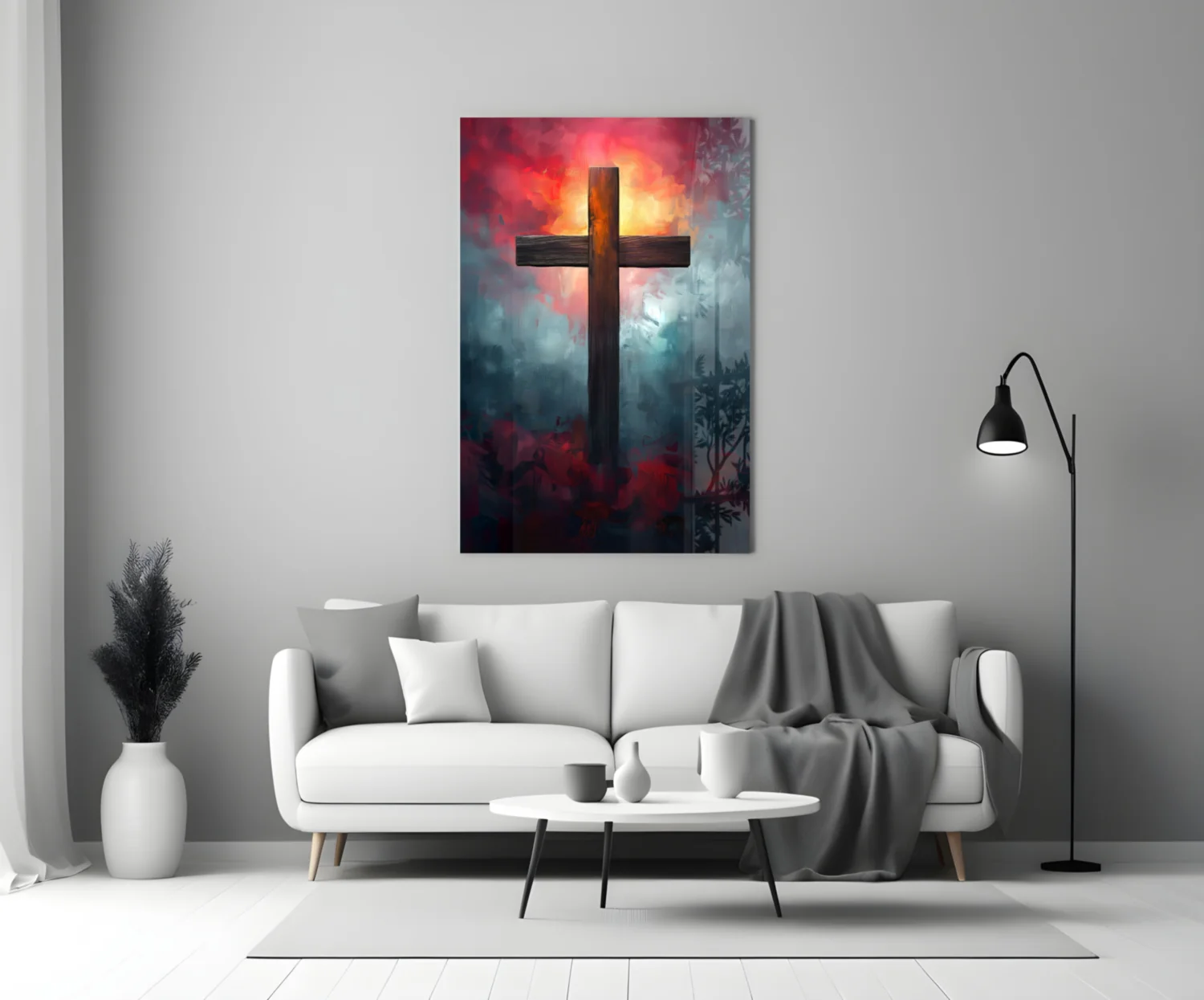 Cross Glass Wall Art || Designer Collection - Image 4
