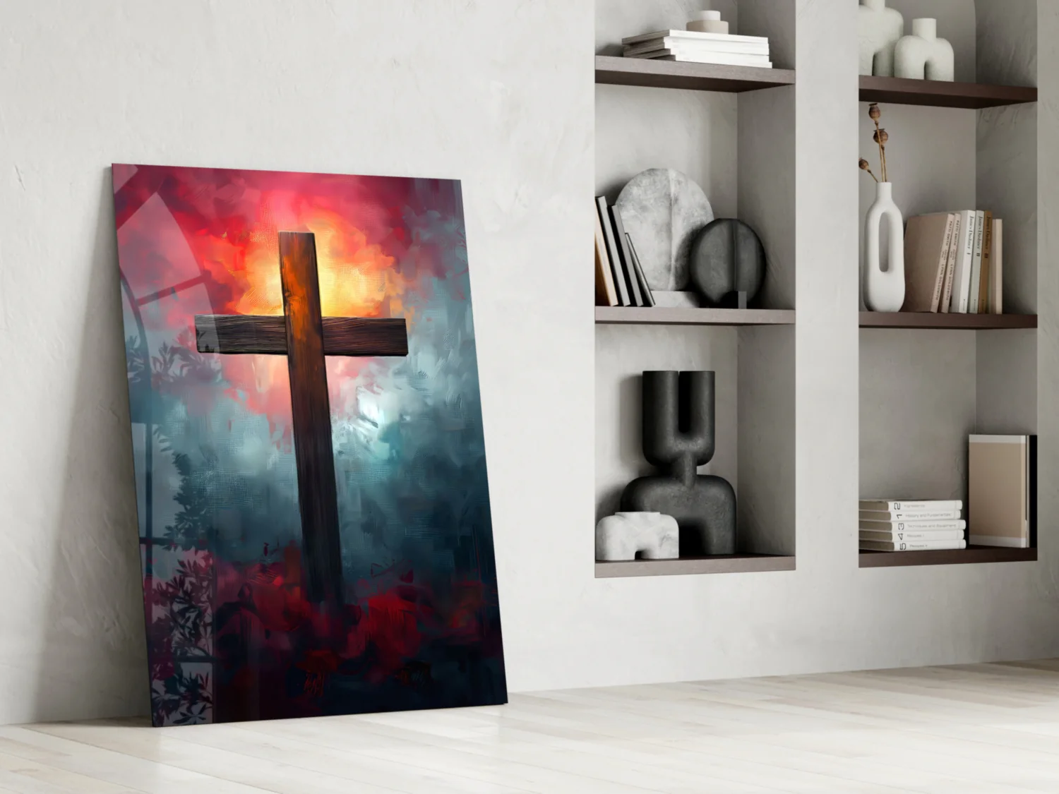Cross Glass Wall Art || Designer Collection - Image 7
