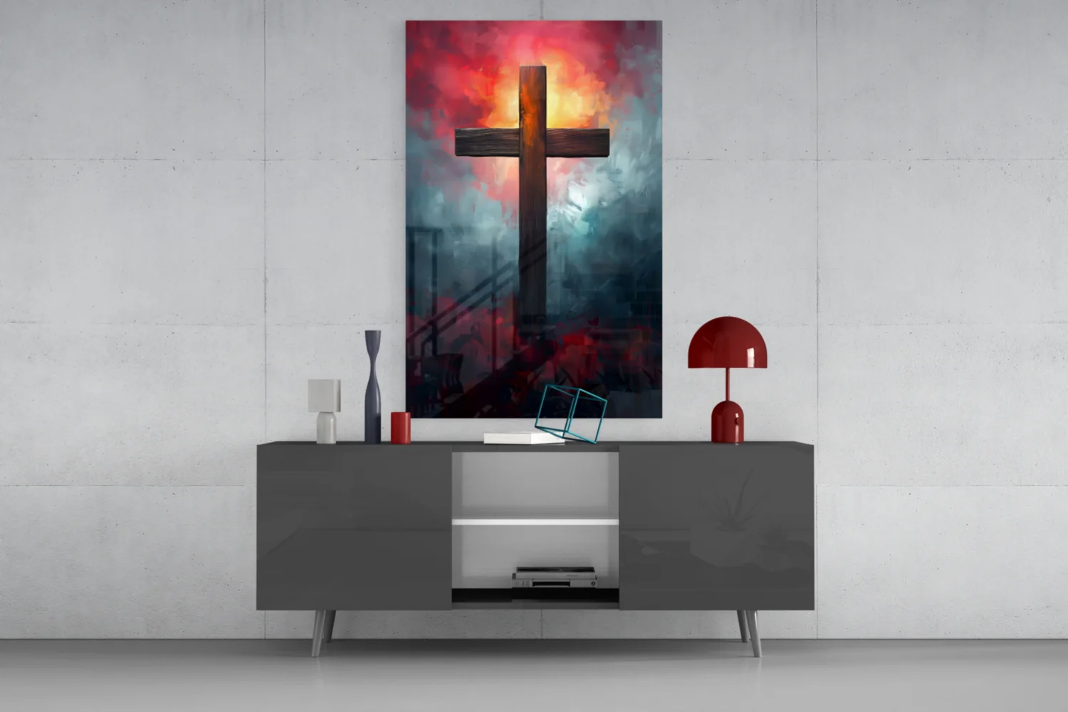 Cross Glass Wall Art || Designer Collection - Image 9