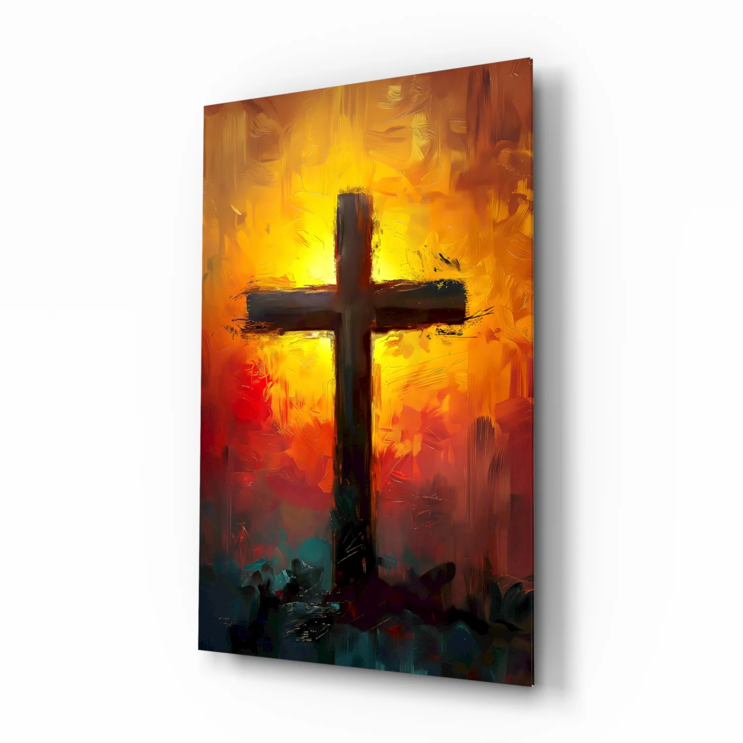 Cross Glass Wall Art || Designer Collection - Image 2