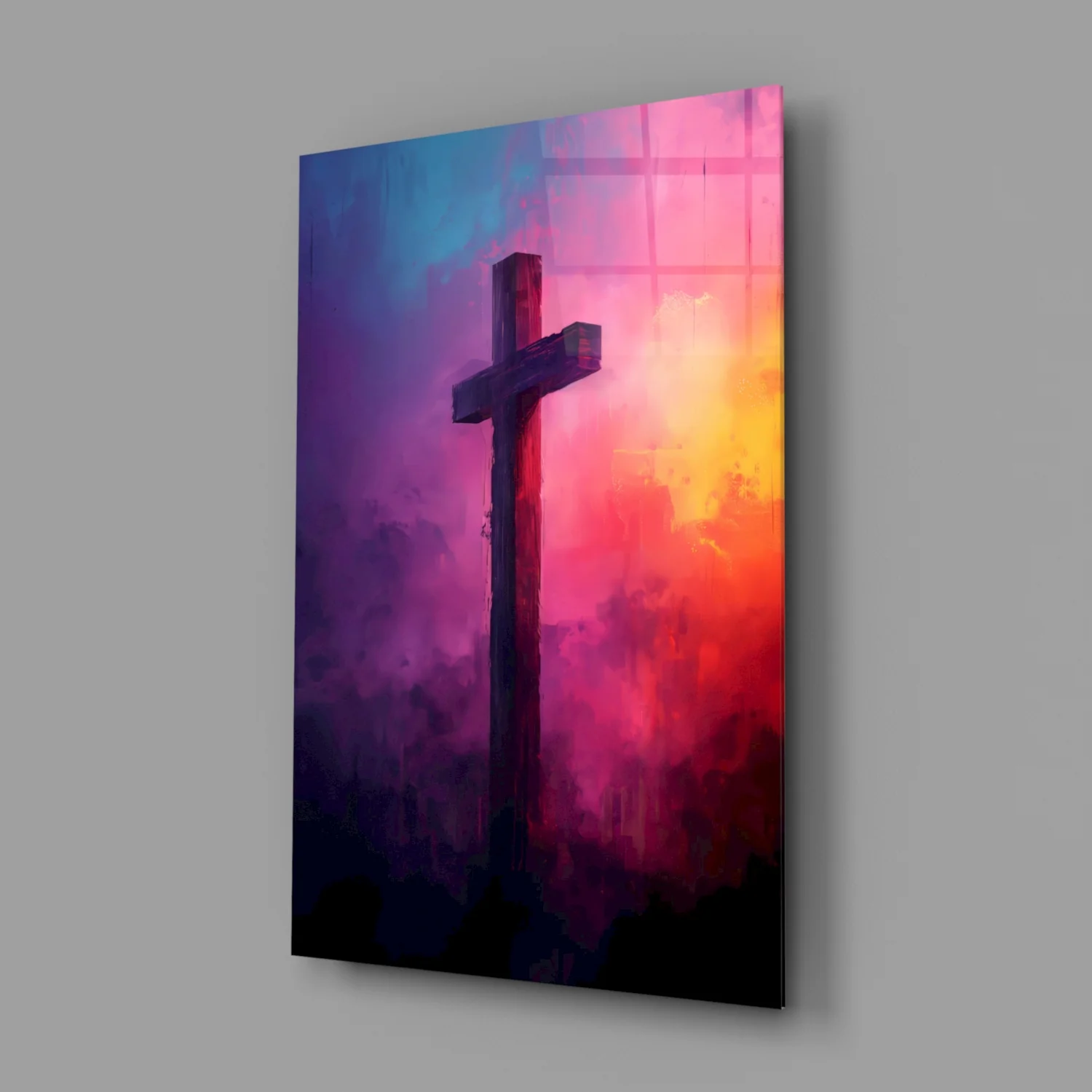 Cross Glass Wall Art || Designer Collection - Image 3