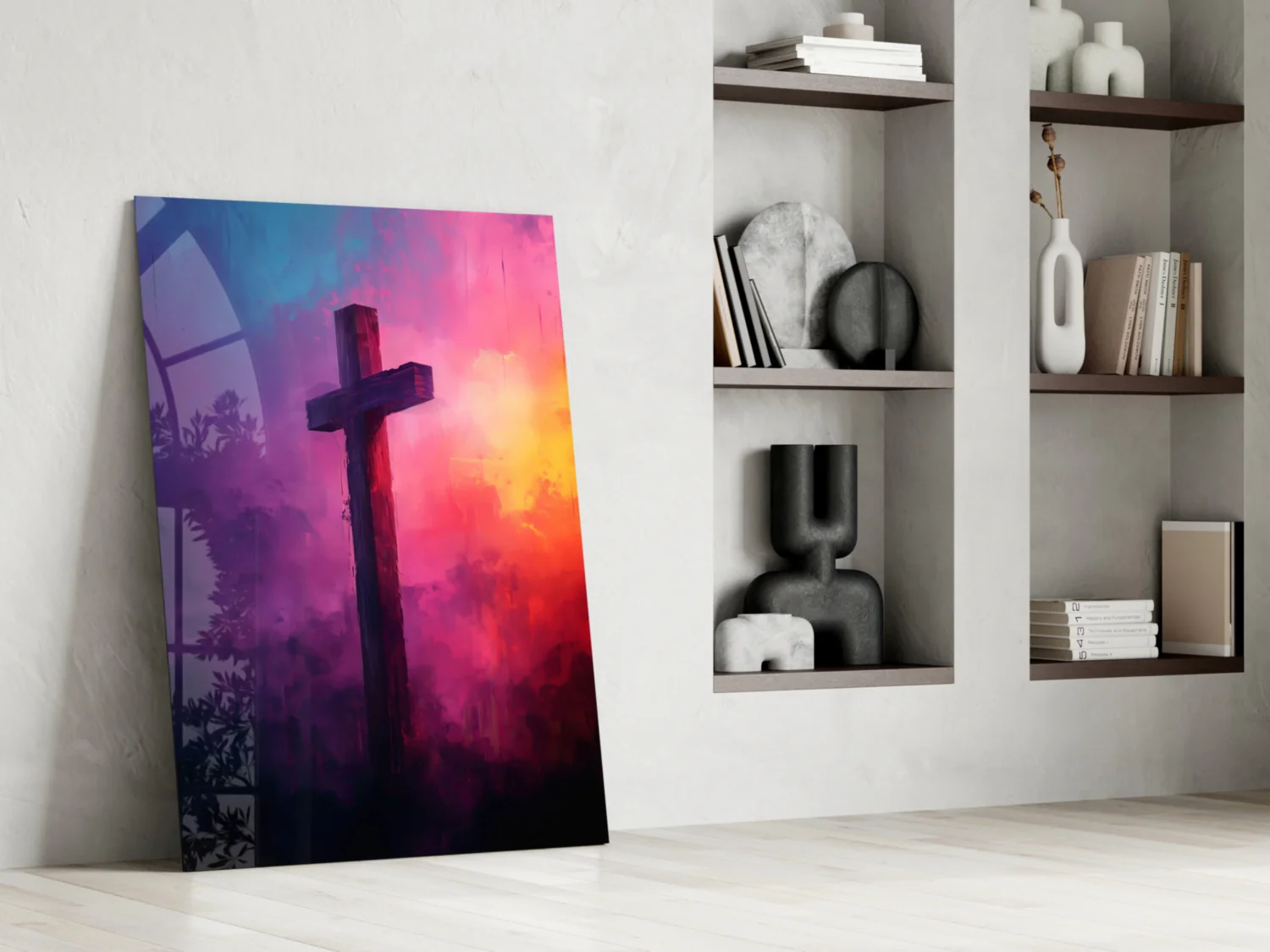Cross Glass Wall Art || Designer Collection - Image 7