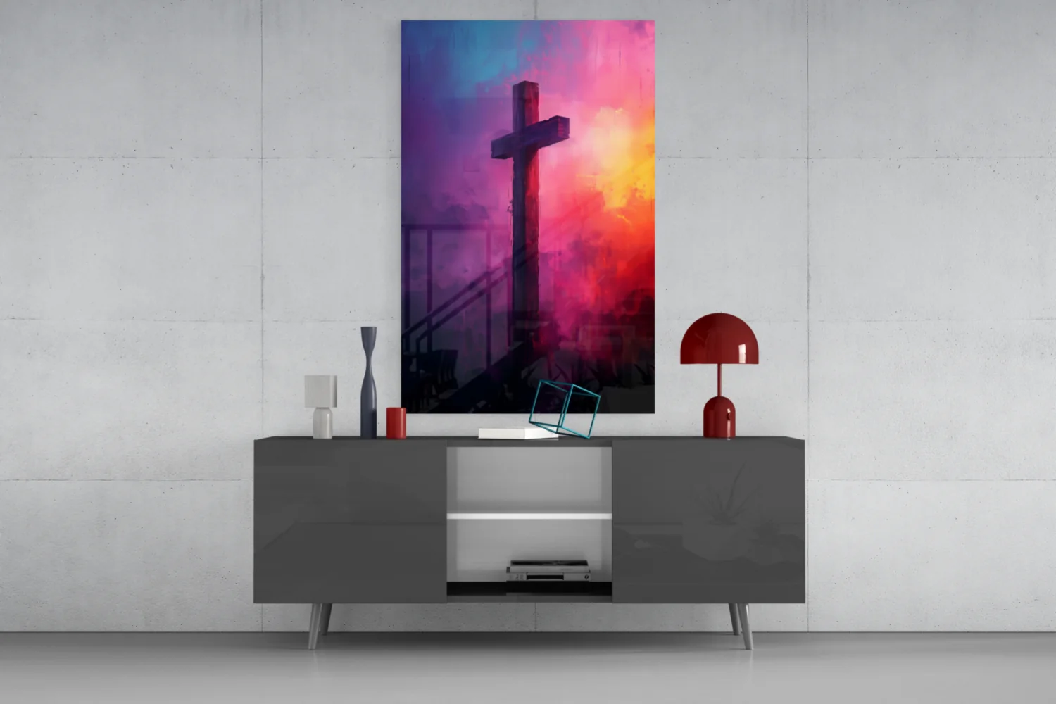 Cross Glass Wall Art || Designer Collection - Image 9
