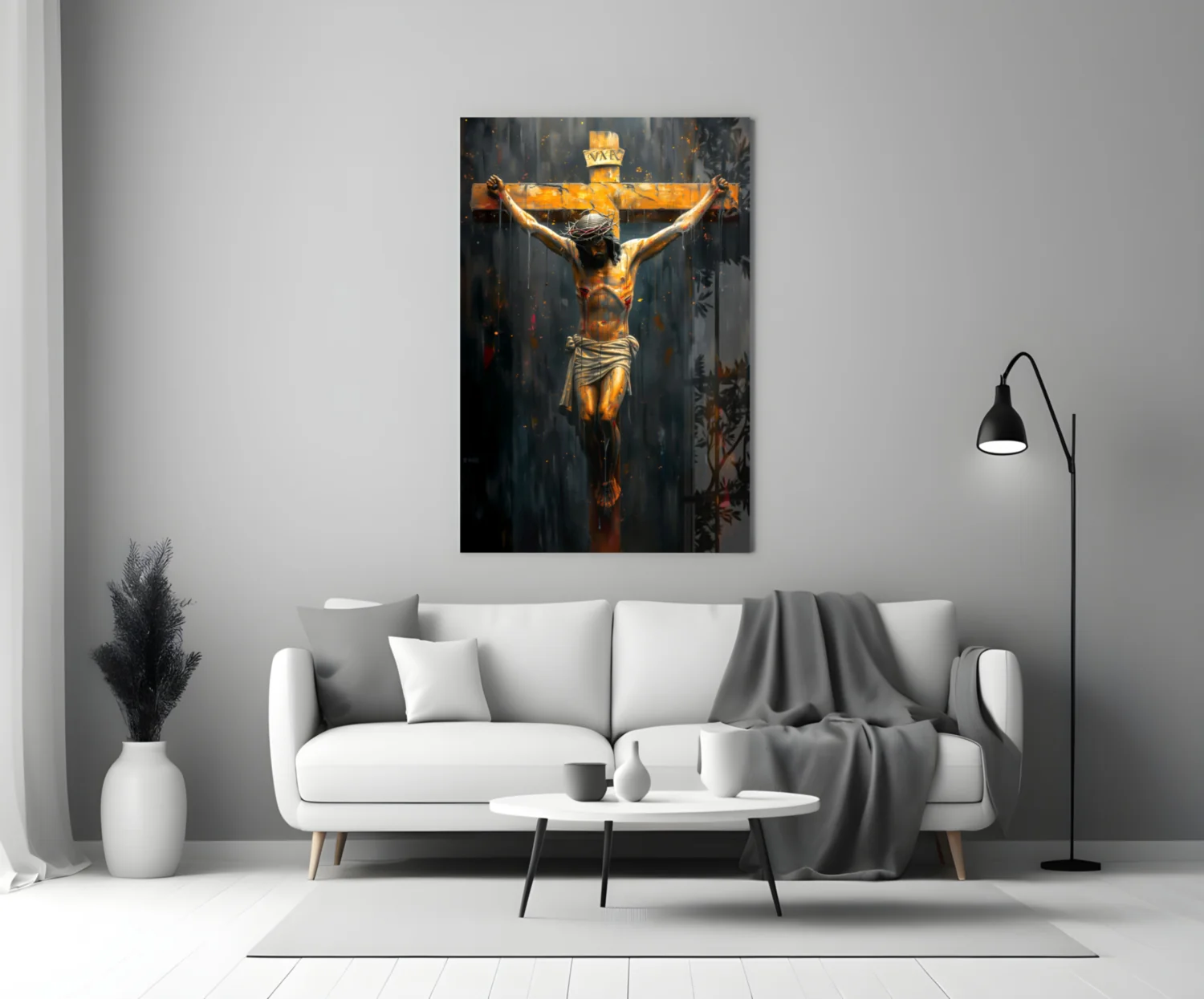 Cross Glass Wall Art || Designer Collection - Image 4