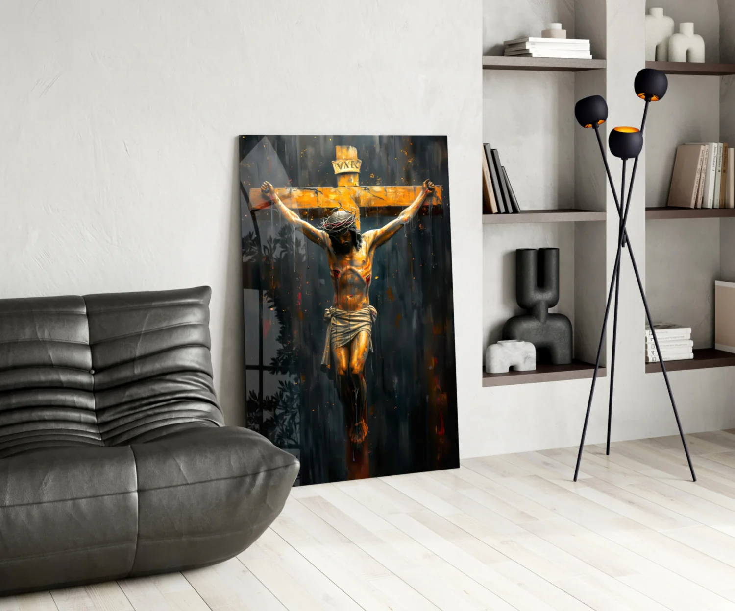 Cross Glass Wall Art || Designer Collection - Image 6